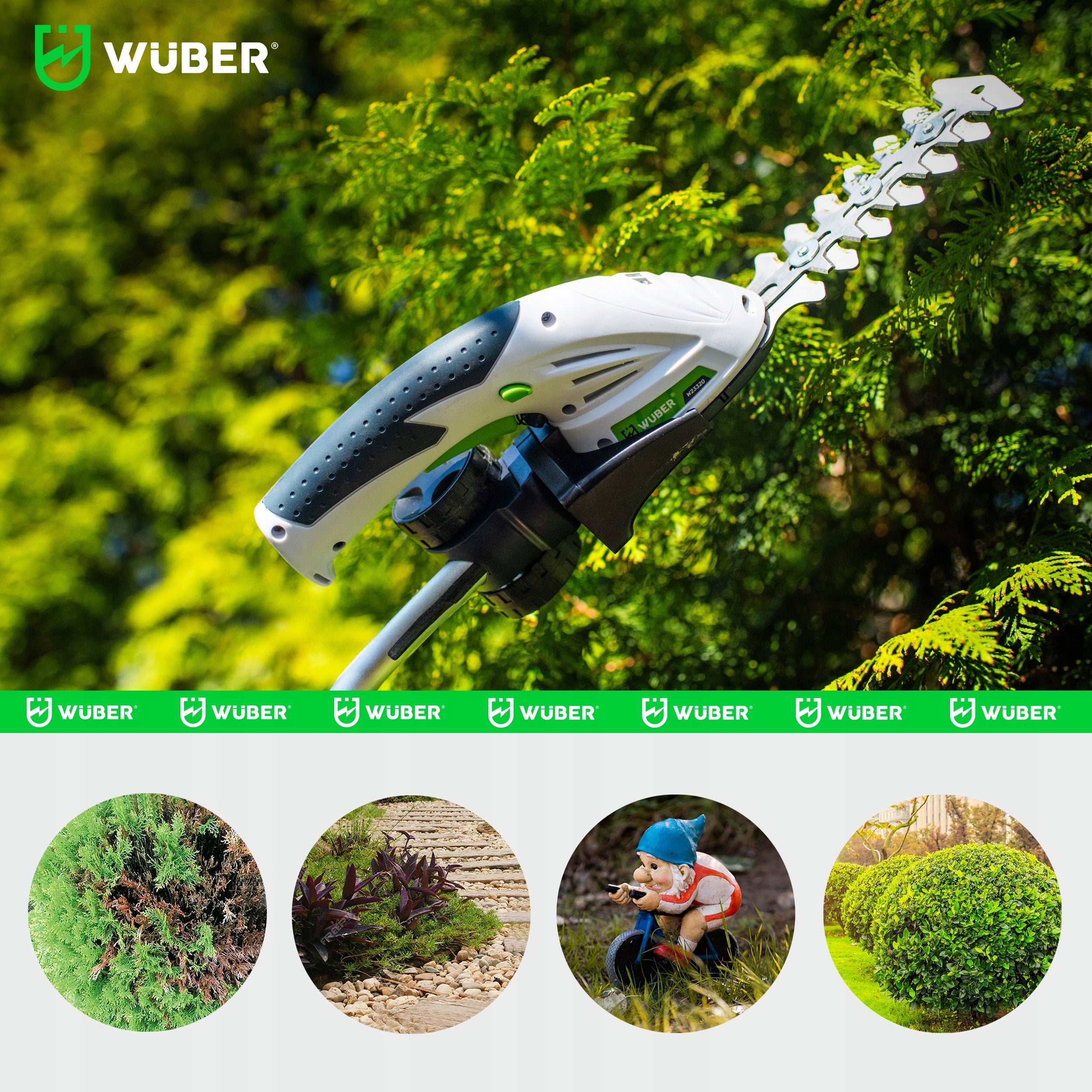 CORDLESS HEDGE GRASS SHEARS 2IN1 TRIMMER USB-C 120 MM +2xBLADE Working length 12 cm