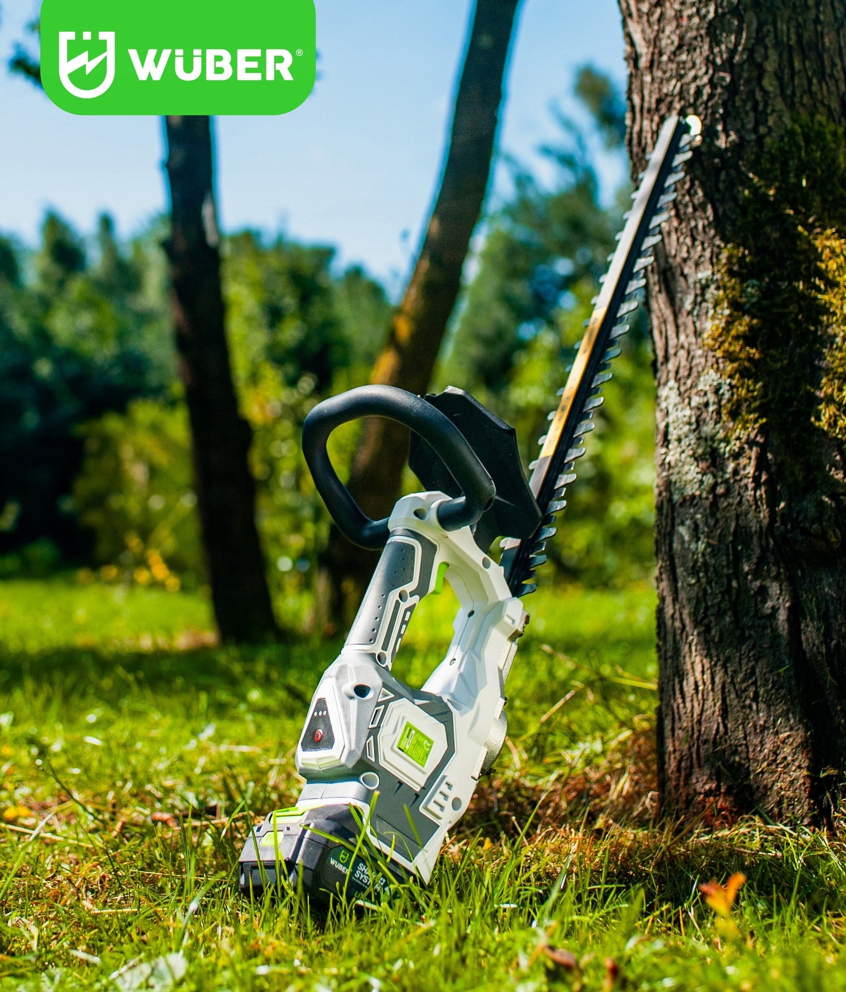 CORDLESS HEDGE TRIMMER FOR CUTTING PRUNING BUSHES 48 CM WUBER EAN (GTIN) 5905873302457