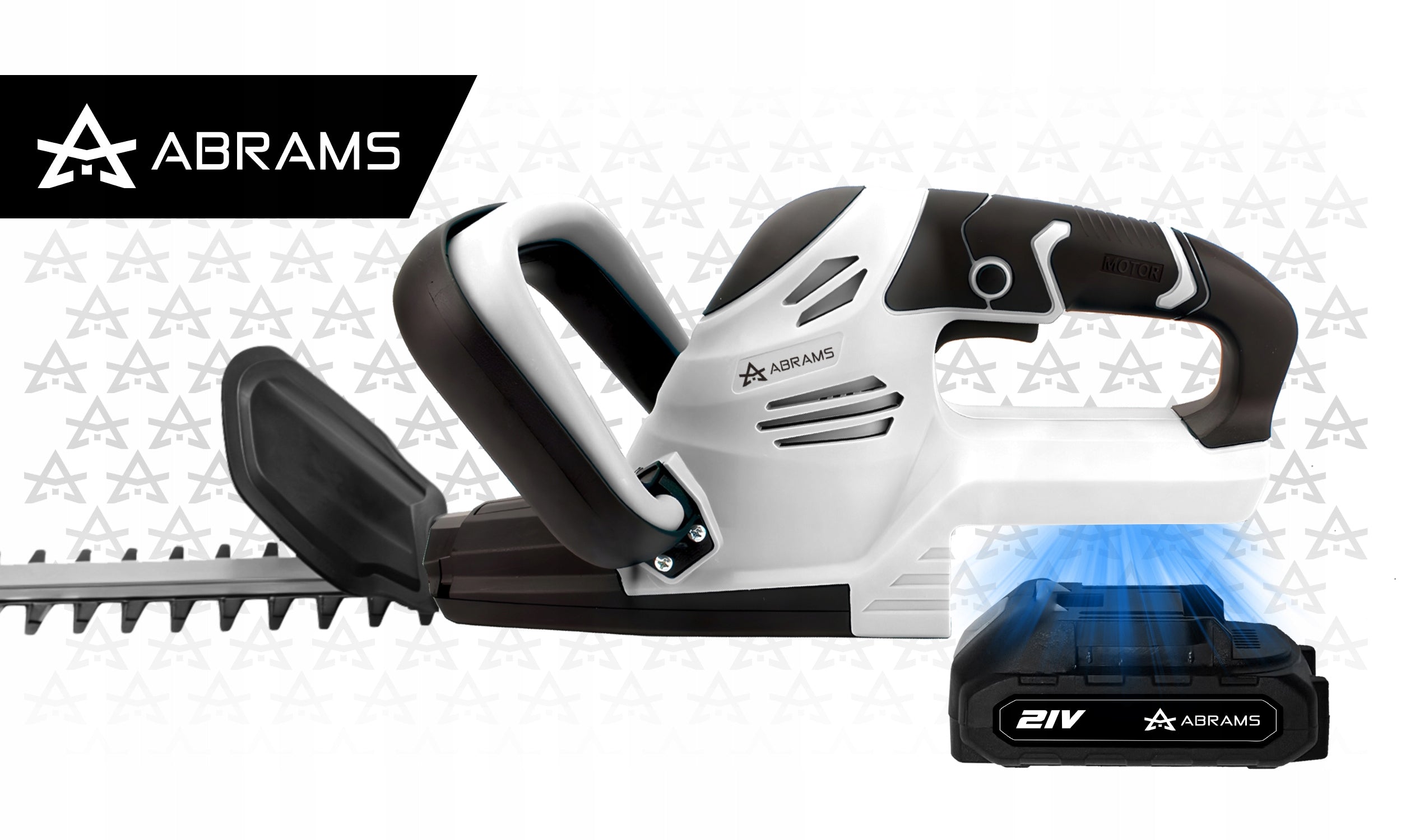 CORDLESS HEDGE TRIMMER SHRUB ELECTRIC SHEARS STRONG Brand Abrams