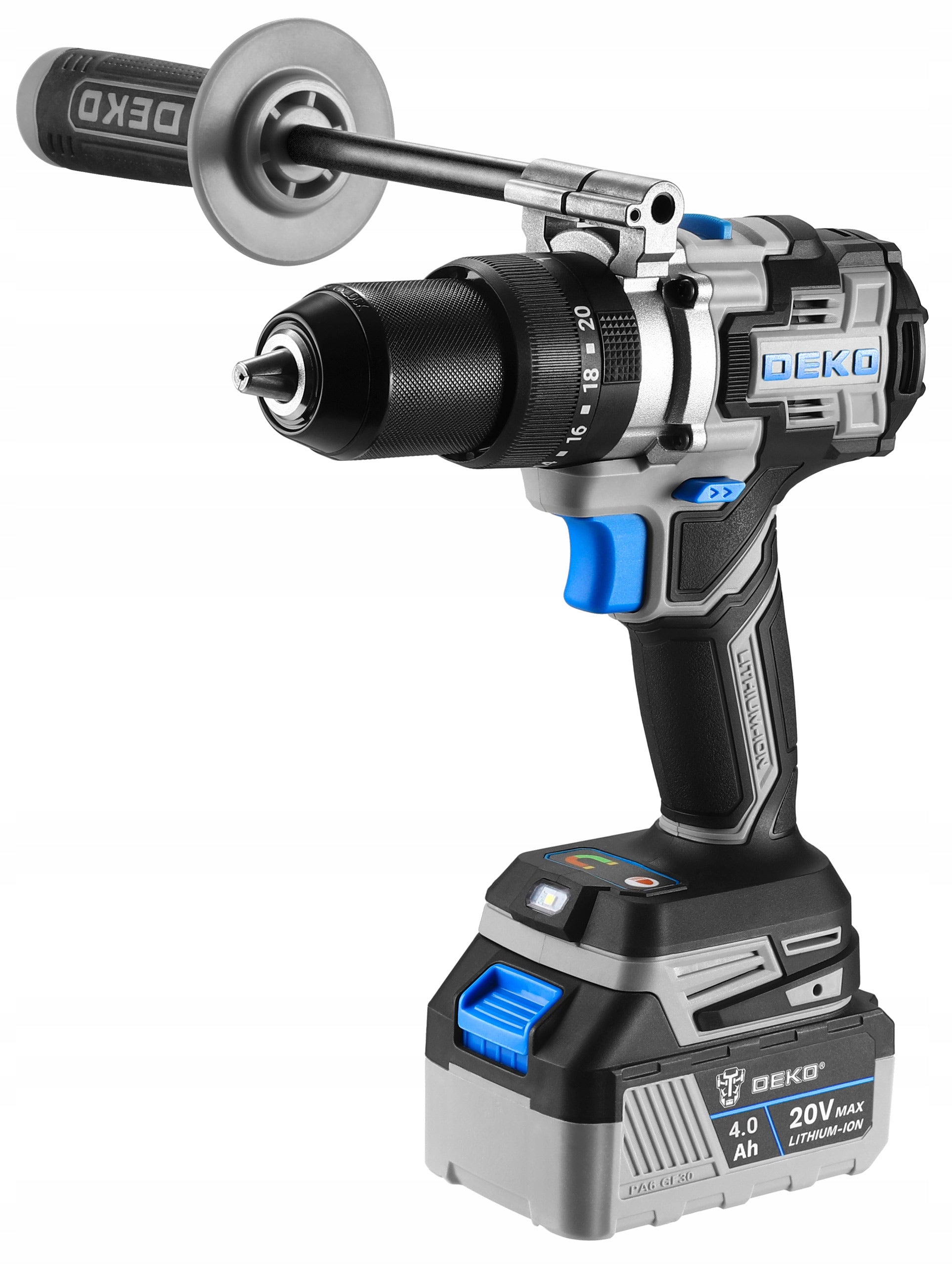 CORDLESS IMPACT DRILL 120 NM IMPACT DRILL DEKO Manufacturer code DKBL20XP01-S1 wiertarko wkrętarka udarowa