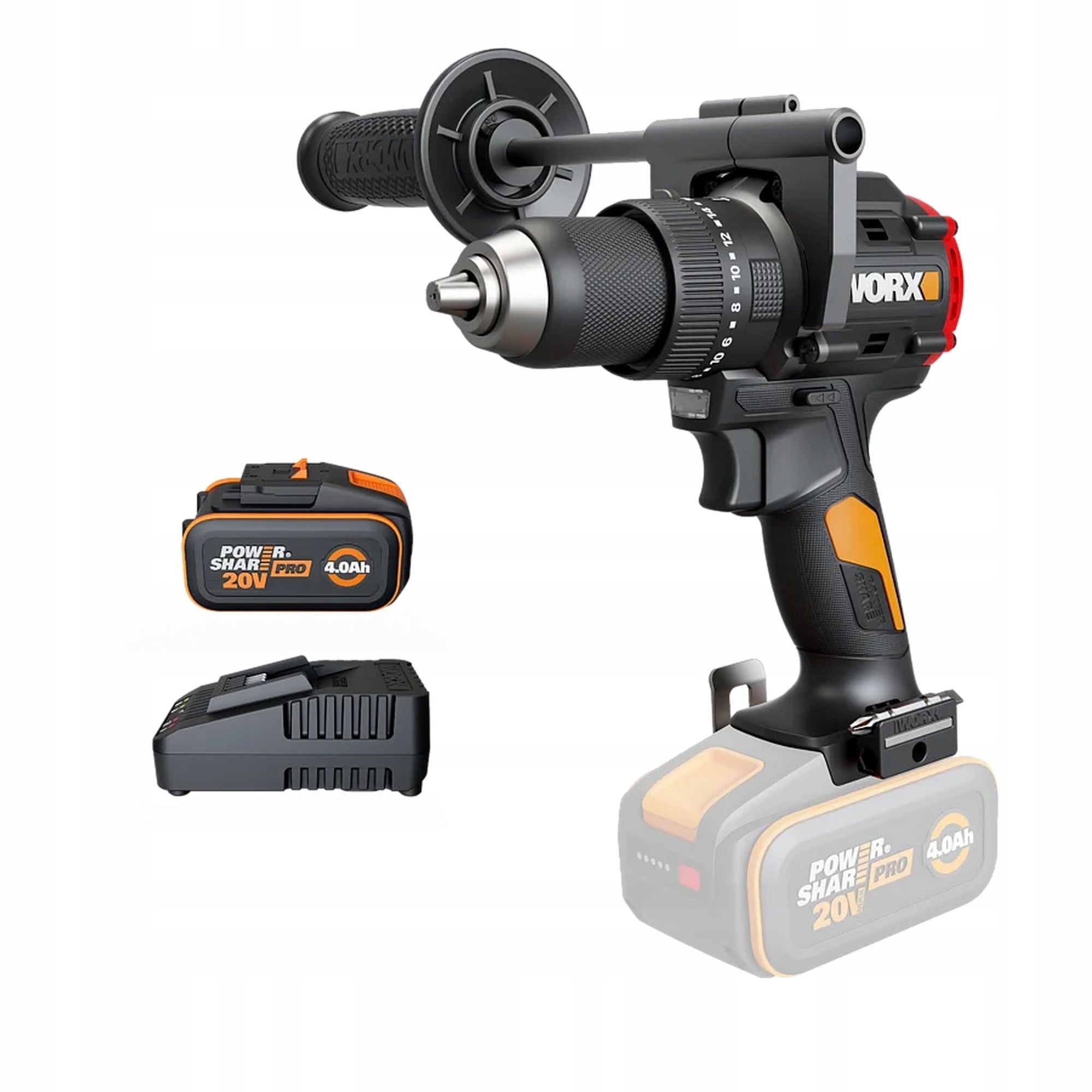 CORDLESS IMPACT DRIVER 20V 85Nm Worx WX356 2 x AKU 4.0Ah Manufacturer code WX356