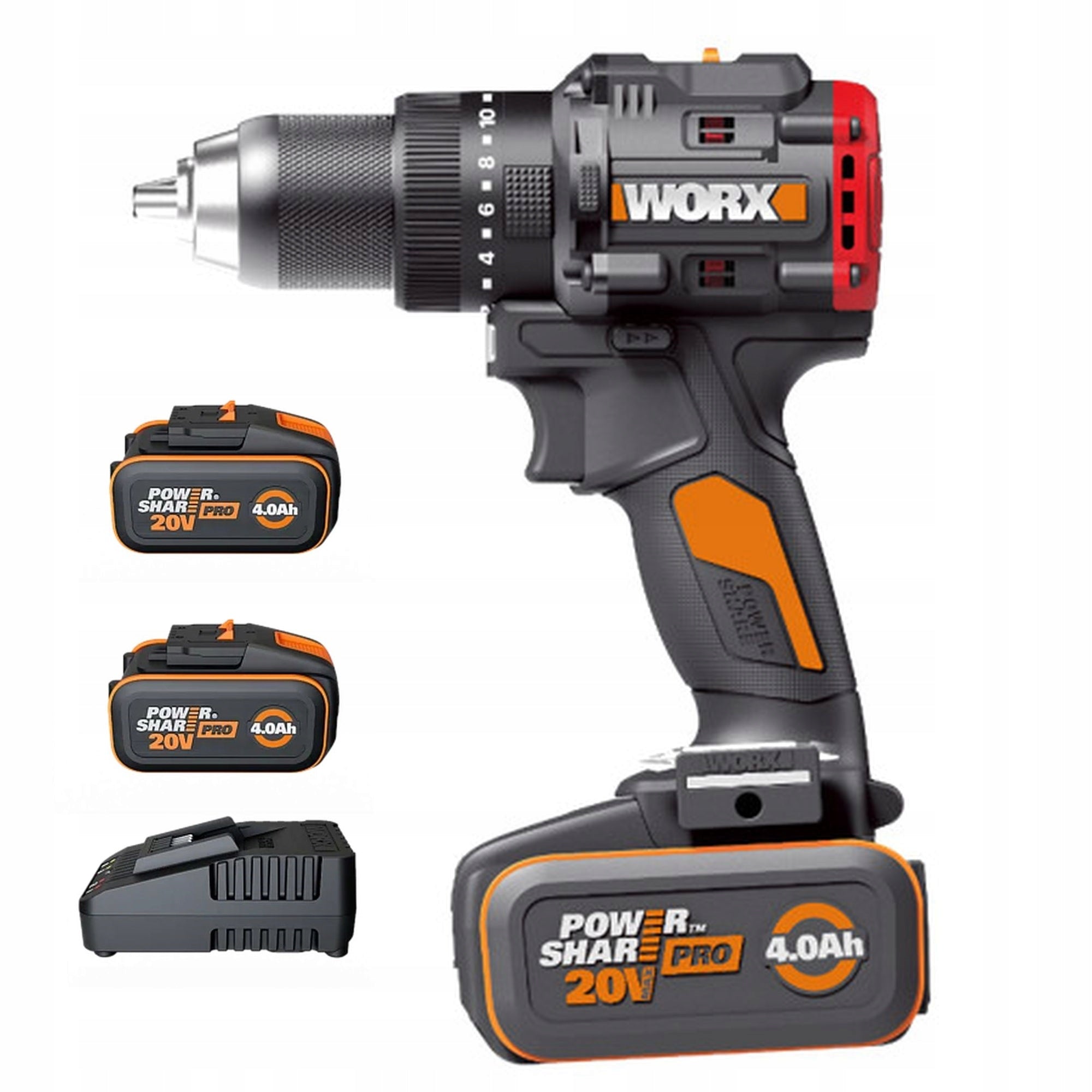 CORDLESS IMPACT DRIVER 20V 85Nm Worx WX356 2 x AKU 4.0Ah