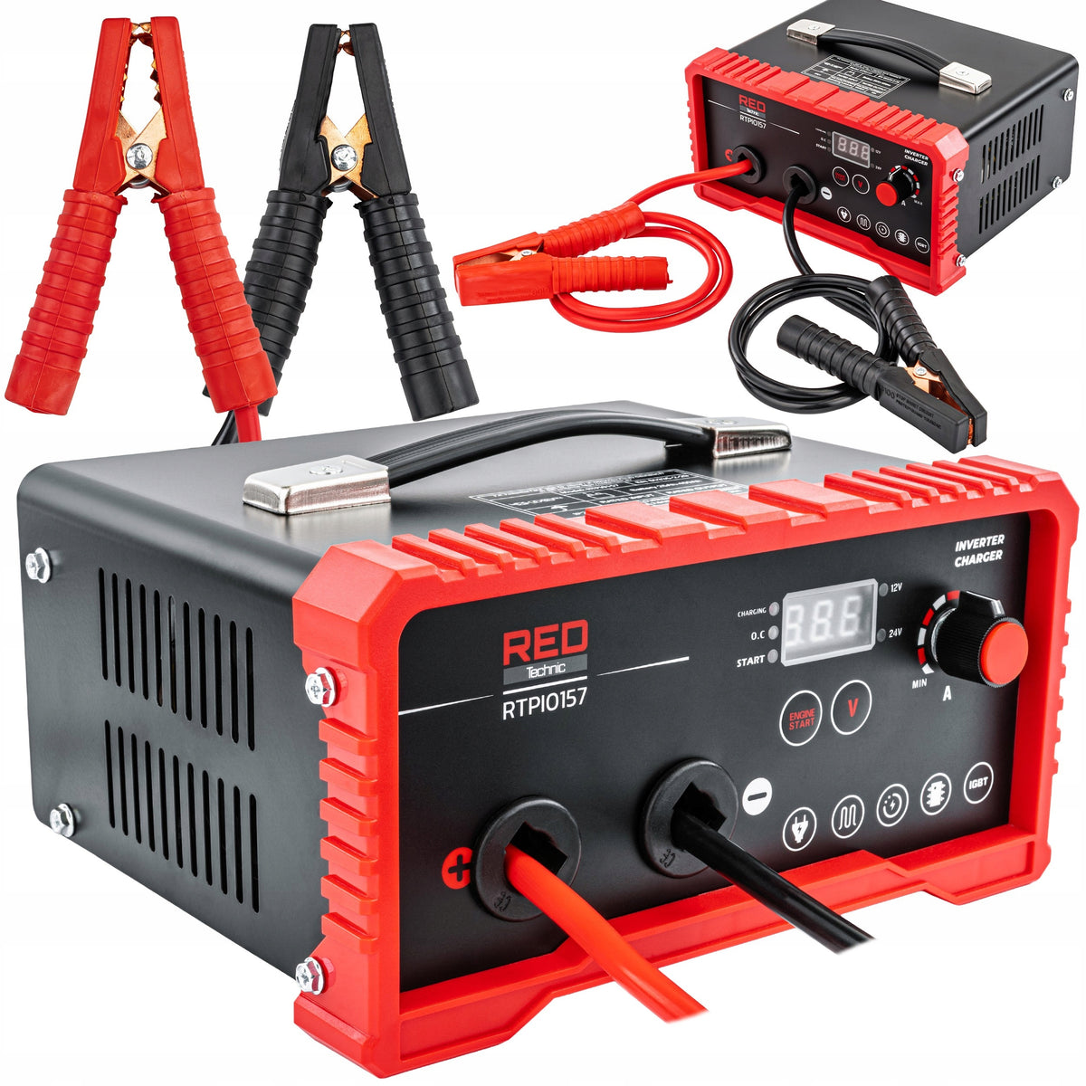 CORDLESS INVERTER RECTIFIER WITH START 180A 12/24V CHARGER 30A