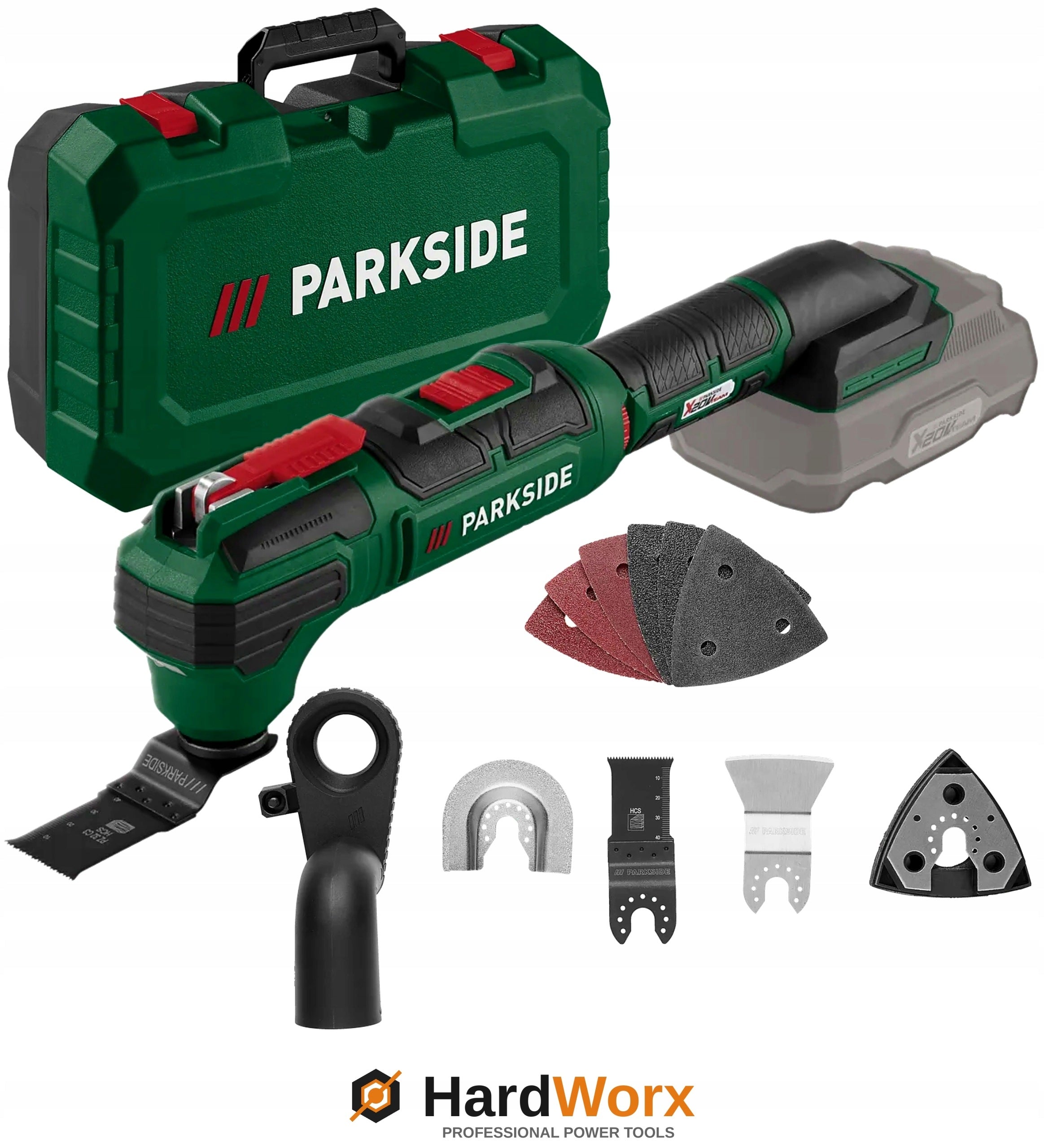 CORDLESS MULTI-TOOL PARKSIDE PAMFW C3 20V SUITCASE SET