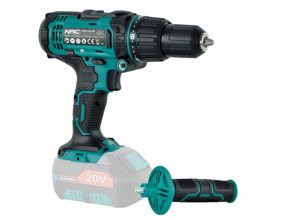 CORDLESS NAC DRILL/DRIVER WITH IMPACT 20 V 2 GEARS BODY HANDLE Packaging status original