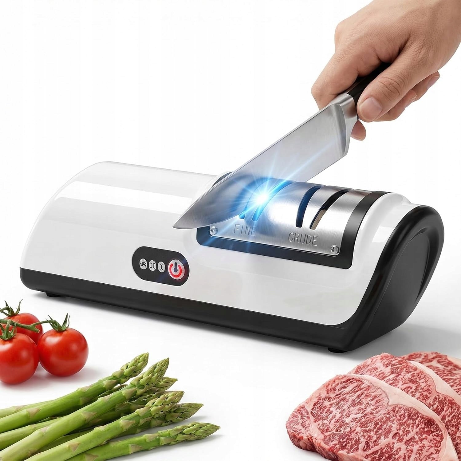 CORDLESS PORTABLE ELECTRIC KNIFE SHARPENER AUTOMATIC Manufacturer code OSTRZAŁKA DO KUCHENNYCH ELEKTRYCZNA