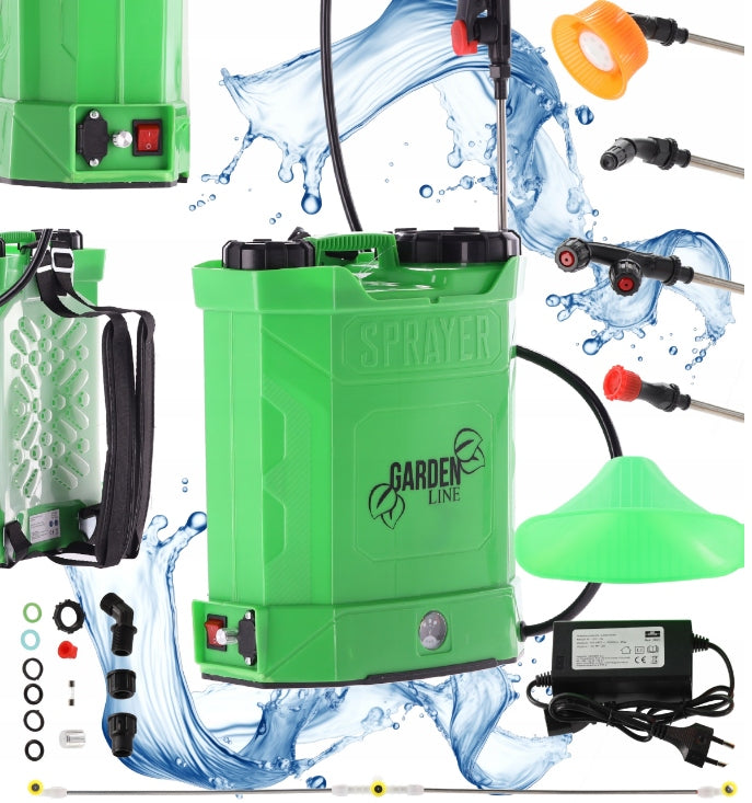 CORDLESS PRESSURE SPRAYER ELECTRIC GARDEN PORTABLE 10 L