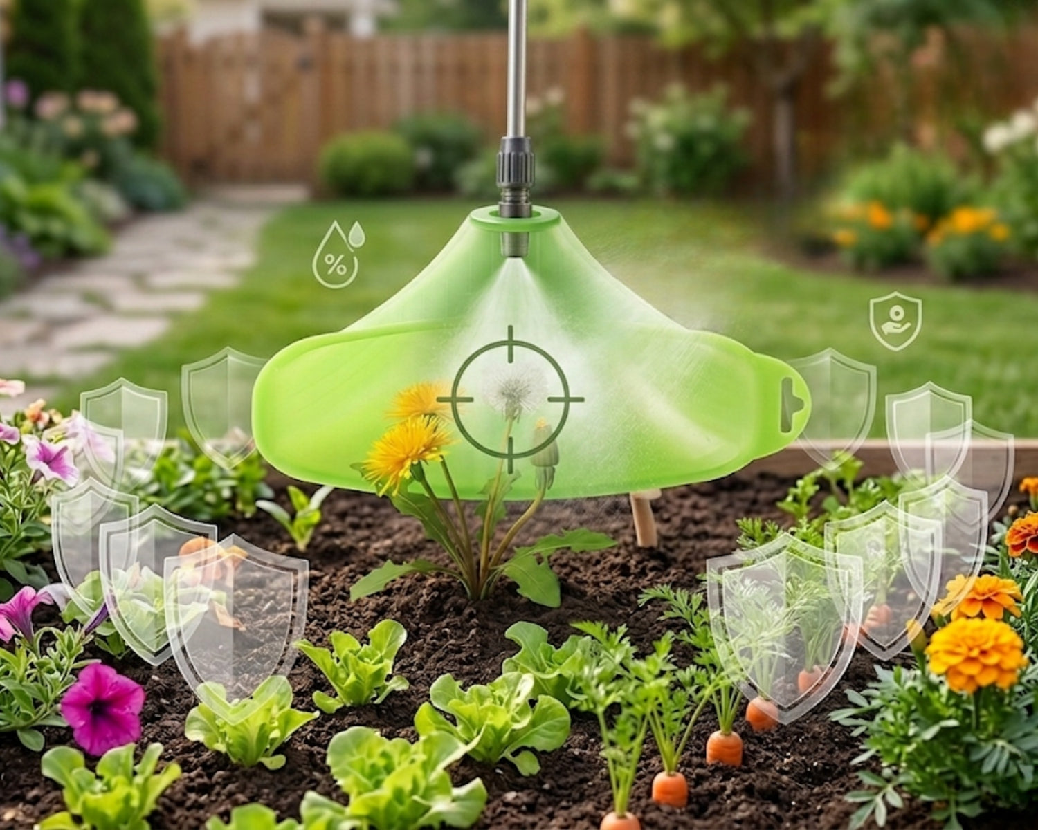 CORDLESS PRESSURE SPRAYER GARDEN SQUARE PORTABLE 8Ah 10L Power supply rechargeable battery