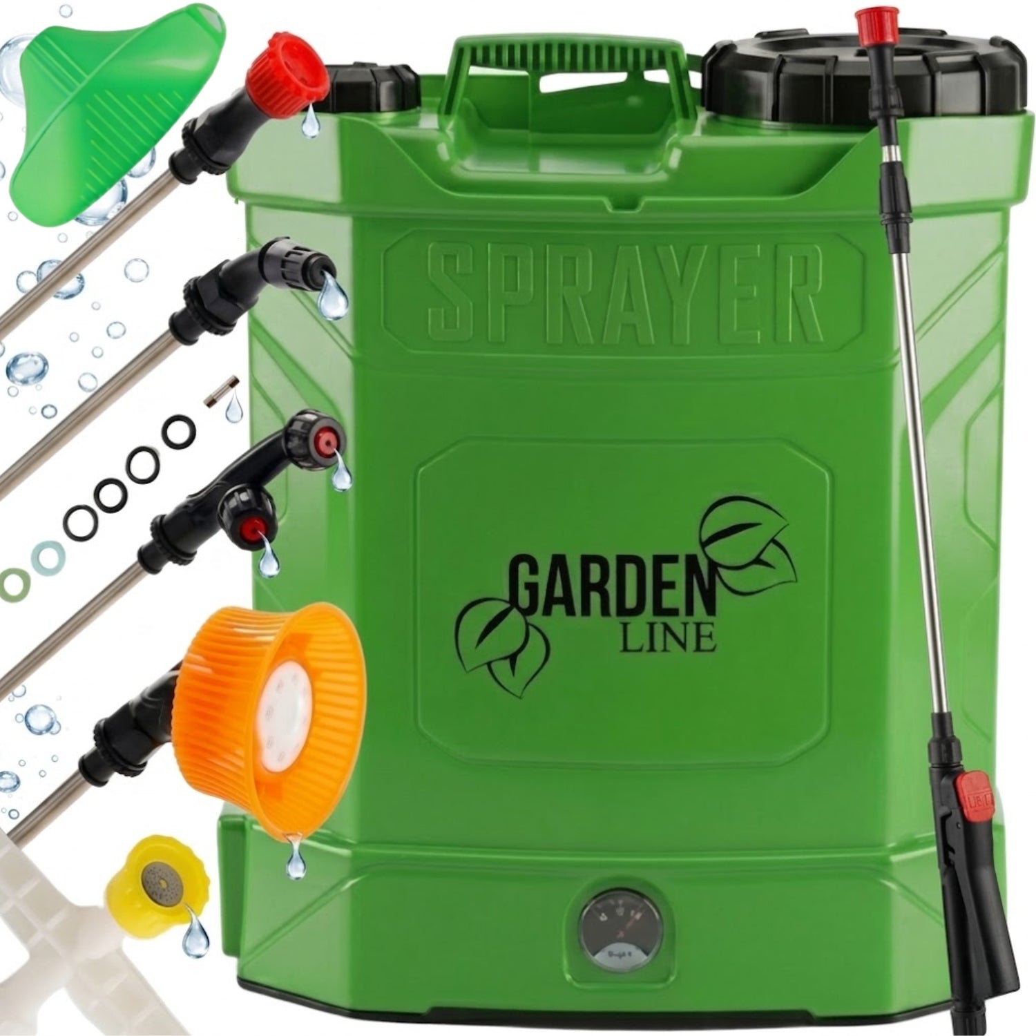 CORDLESS PRESSURE SPRAYER GARDEN SQUARE PORTABLE 8Ah 10L