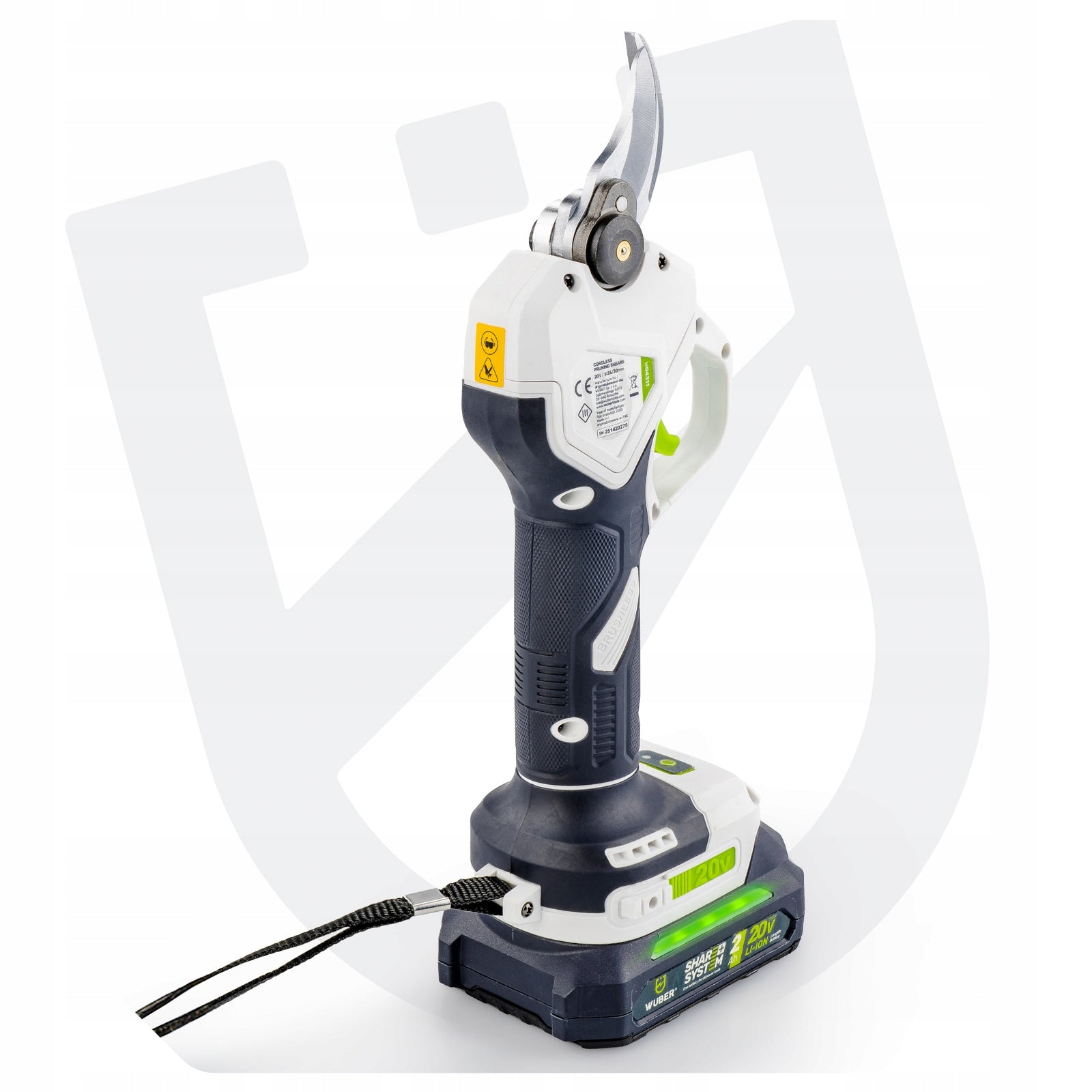 CORDLESS PRUNER 2.0 Ah GARDEN SHEARS FOR BRANCH 20V LCD + CHARGER Packaging status original