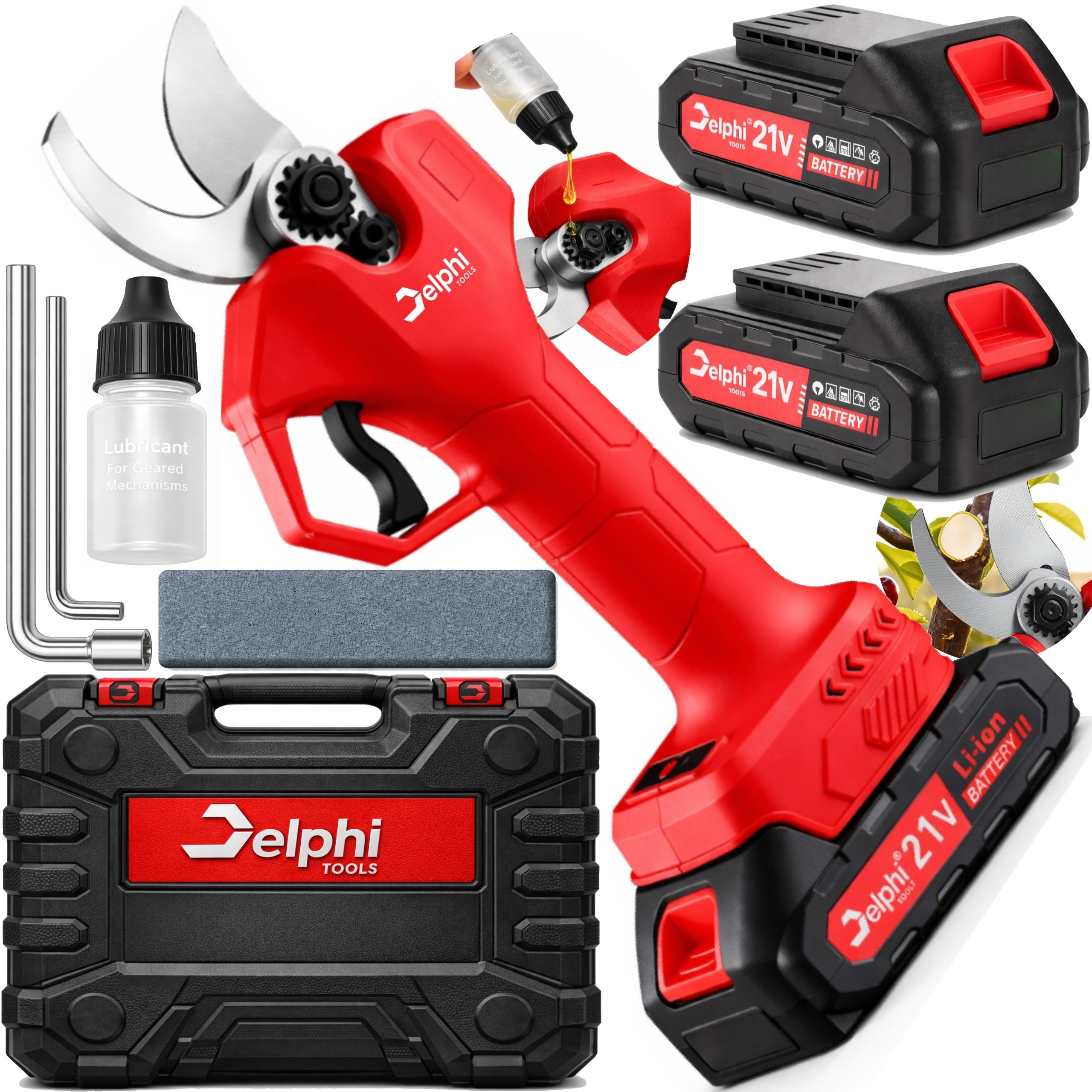 CORDLESS PRUNER ELECTRIC GARDEN SHEARS 2xAKU 30mm SK-5