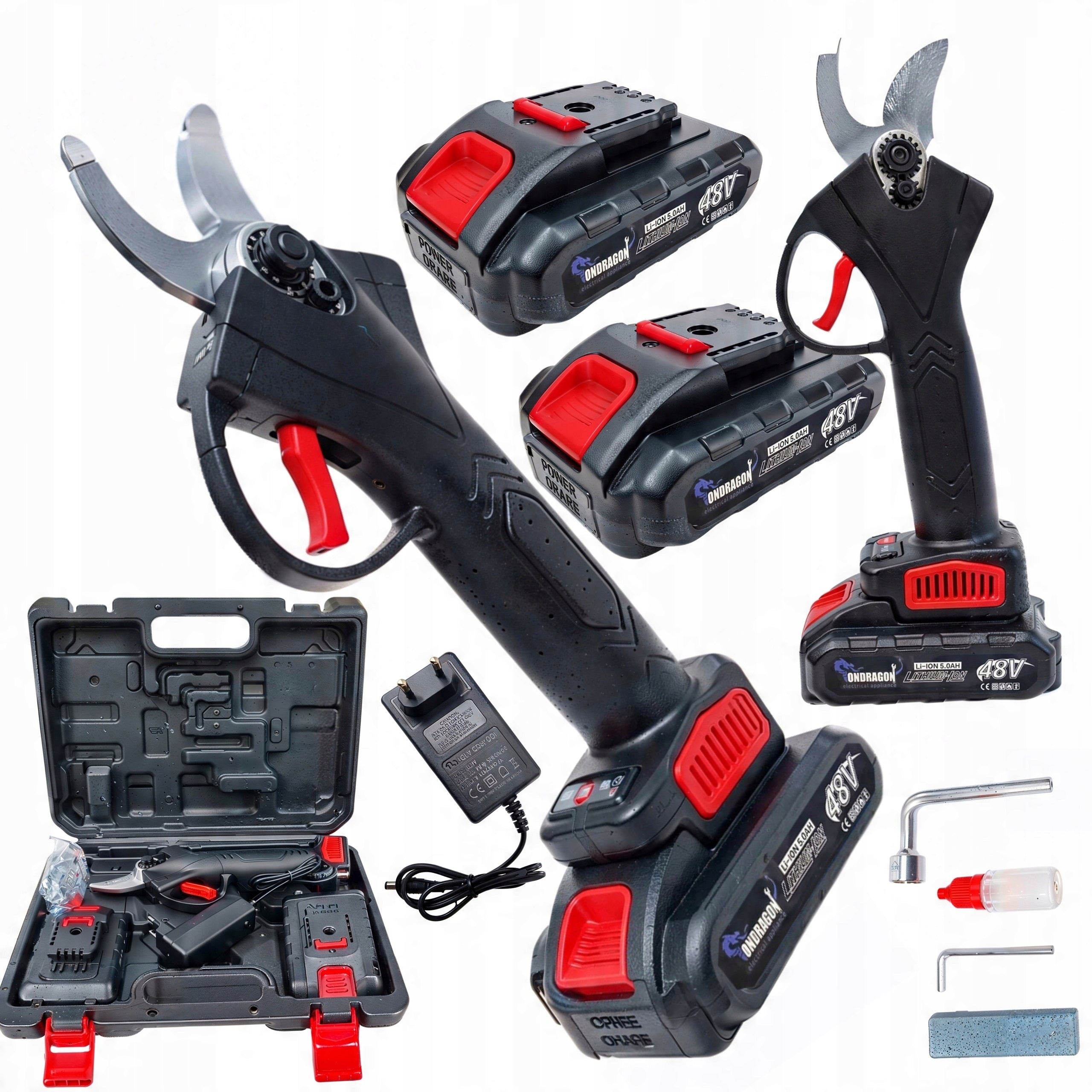 CORDLESS PRUNER FOR TREE BRANCH SHRUBS HEDGE 48V STRONG FROM9125