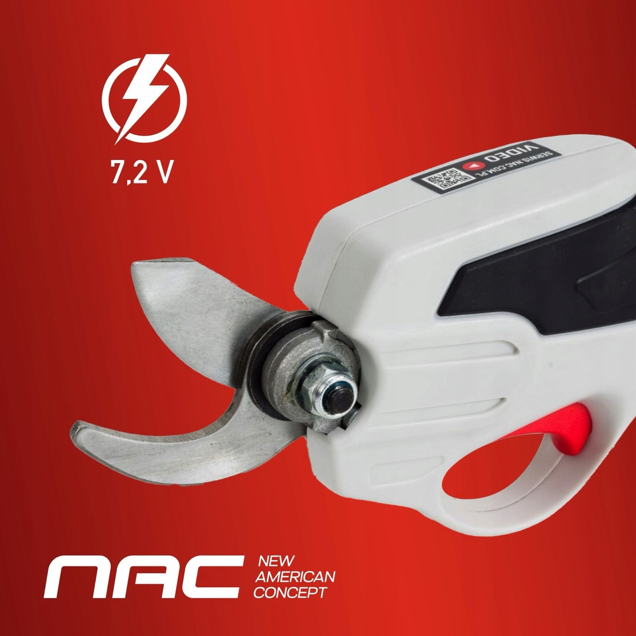 CORDLESS PRUNING SHEARS FOR BRANCHES NAC PRB72-JN2 7,2V + AKU AND CHARGER Batteries included yes