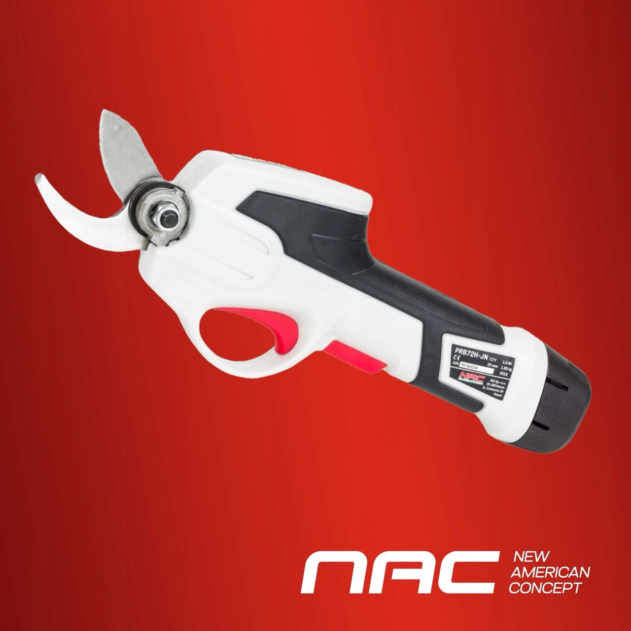 CORDLESS PRUNING SHEARS FOR BRANCHES NAC PRB72-JN2 7,2V + AKU AND CHARGER Manufacturer code PRB72-JN2