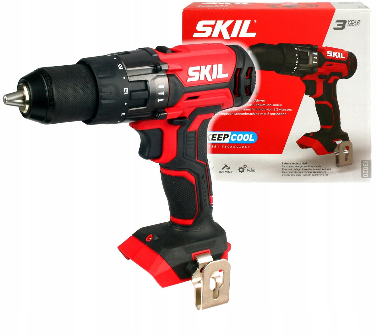 CORDLESS SCREWDRIVER WITH IMPACT 20V 55Nm 3018 SKIL BODY