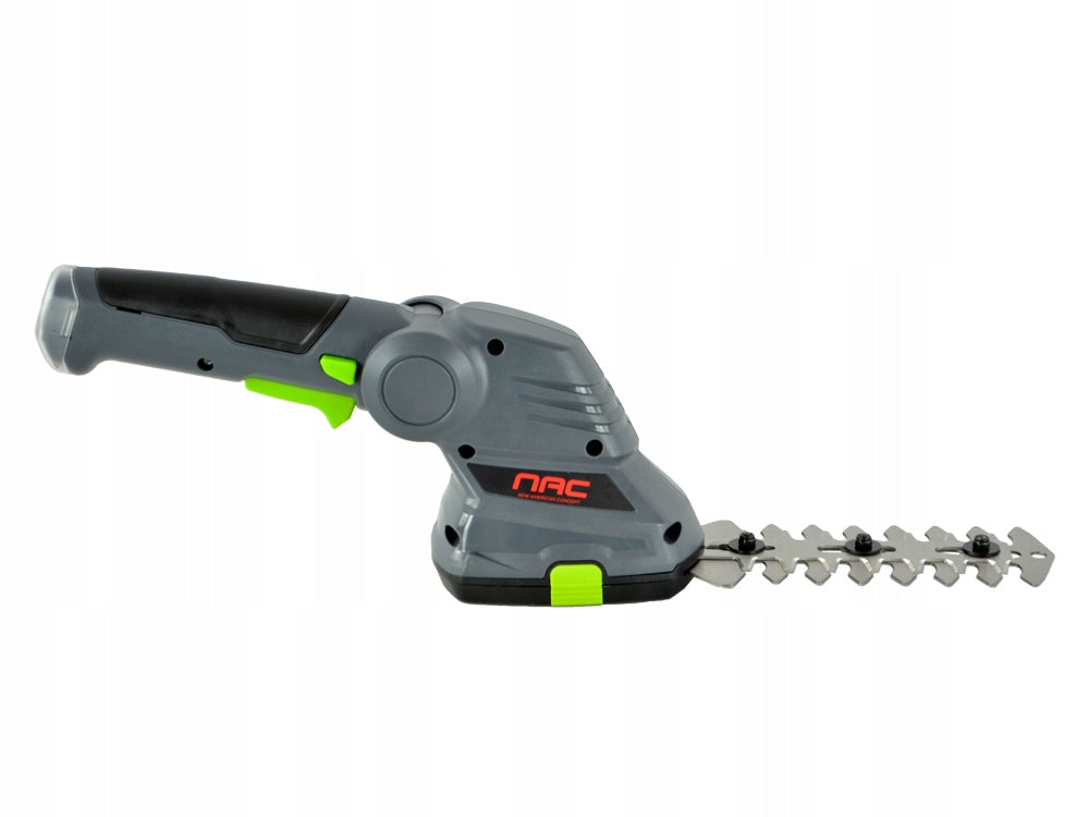 CORDLESS SHEARS FOR GRASS AND SHRUBS NAC 2 INTERCHANGEABLE BLADES 3,6 V 1,5 Ah Maximum cut branch thickness 8 mm