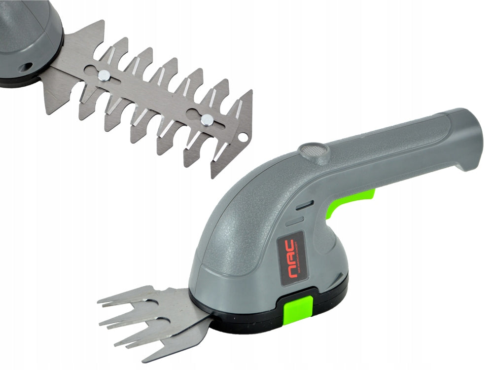 CORDLESS SHEARS FOR GRASS AND SHRUBS NAC 3,6 V 1,5 Ah 2 INTERCHANGEABLE BLADES Manufacturer code 40334