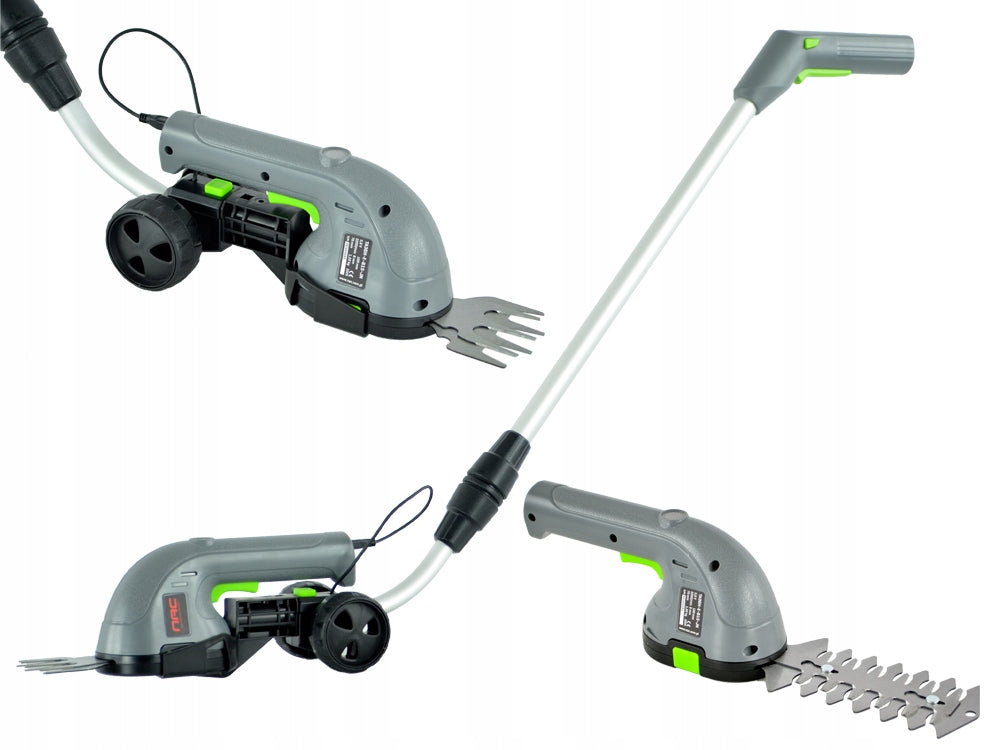 CORDLESS SHEARS FOR GRASS AND SHRUBS NAC WITH ADDITIONAL HANDLE 1.5 Ah 3,6 V Batteries included yes