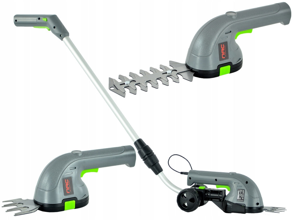 CORDLESS SHEARS FOR GRASS AND SHRUBS NAC WITH ADDITIONAL HANDLE 1.5 Ah 3,6 V Brand NAC