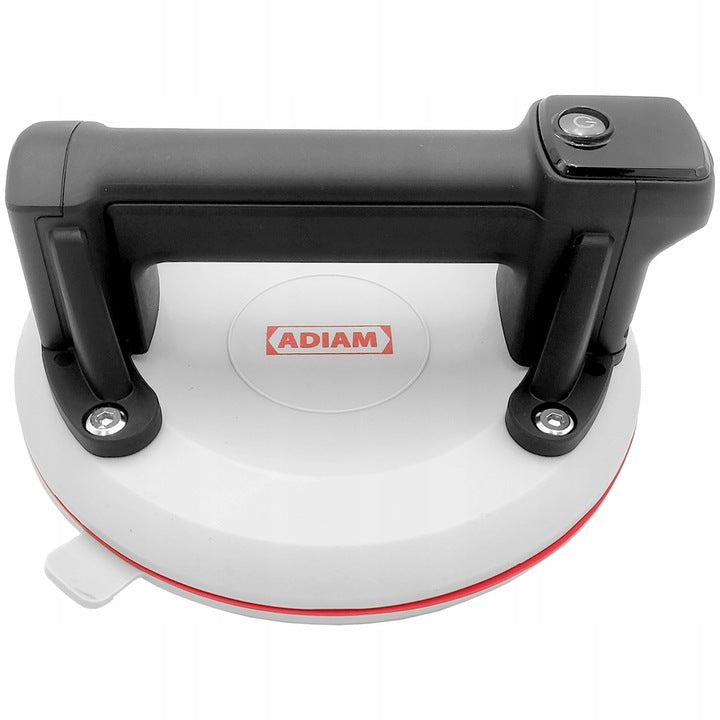CORDLESS SUCTION CUP WITH PRESSURE GAUGE FOR TILES 200mm 150kg SUITCASE ADIAM Brand Adiam
