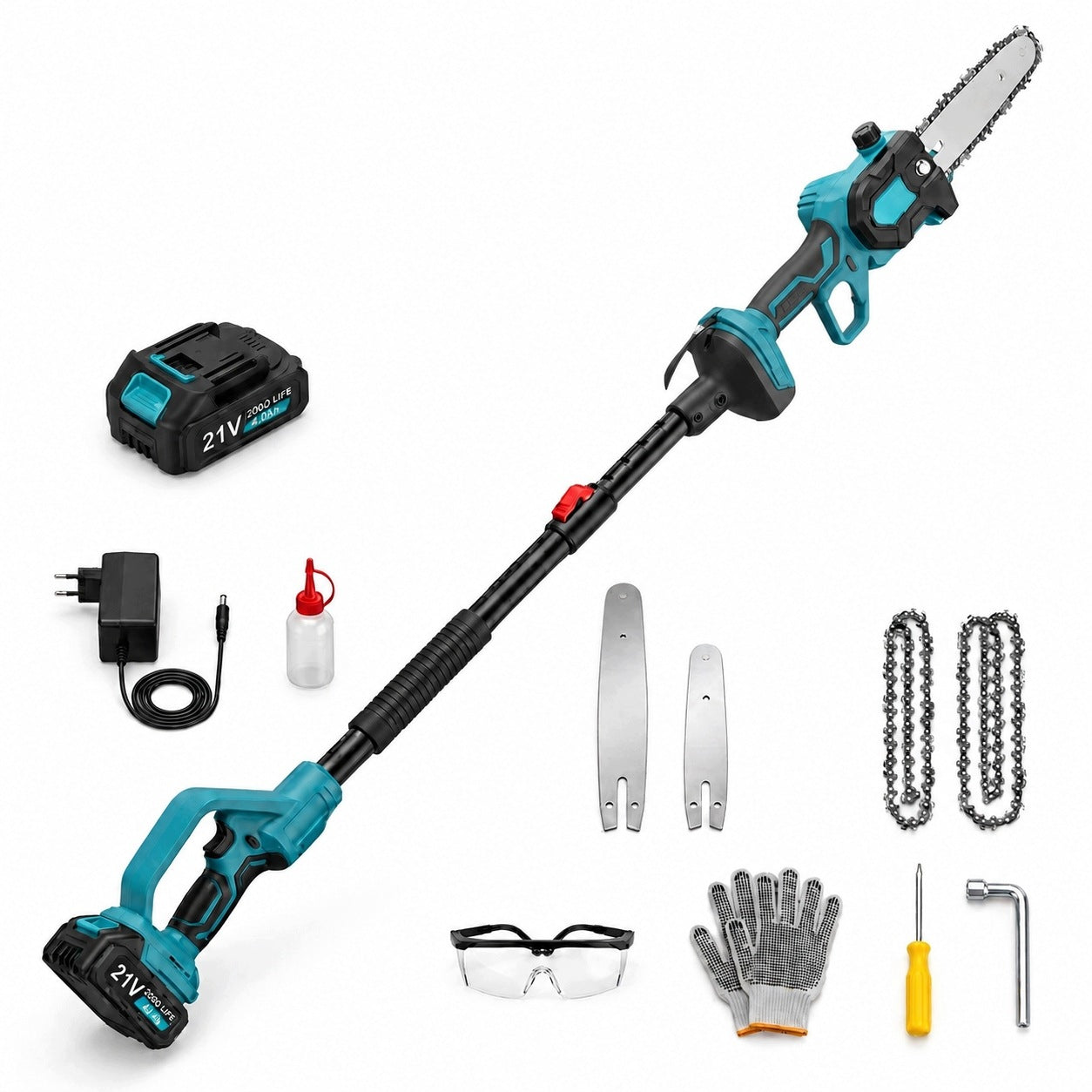 CORDLESS TELESCOPIC BOOM CHAINSAW FOR 6" 4" BRANCHES