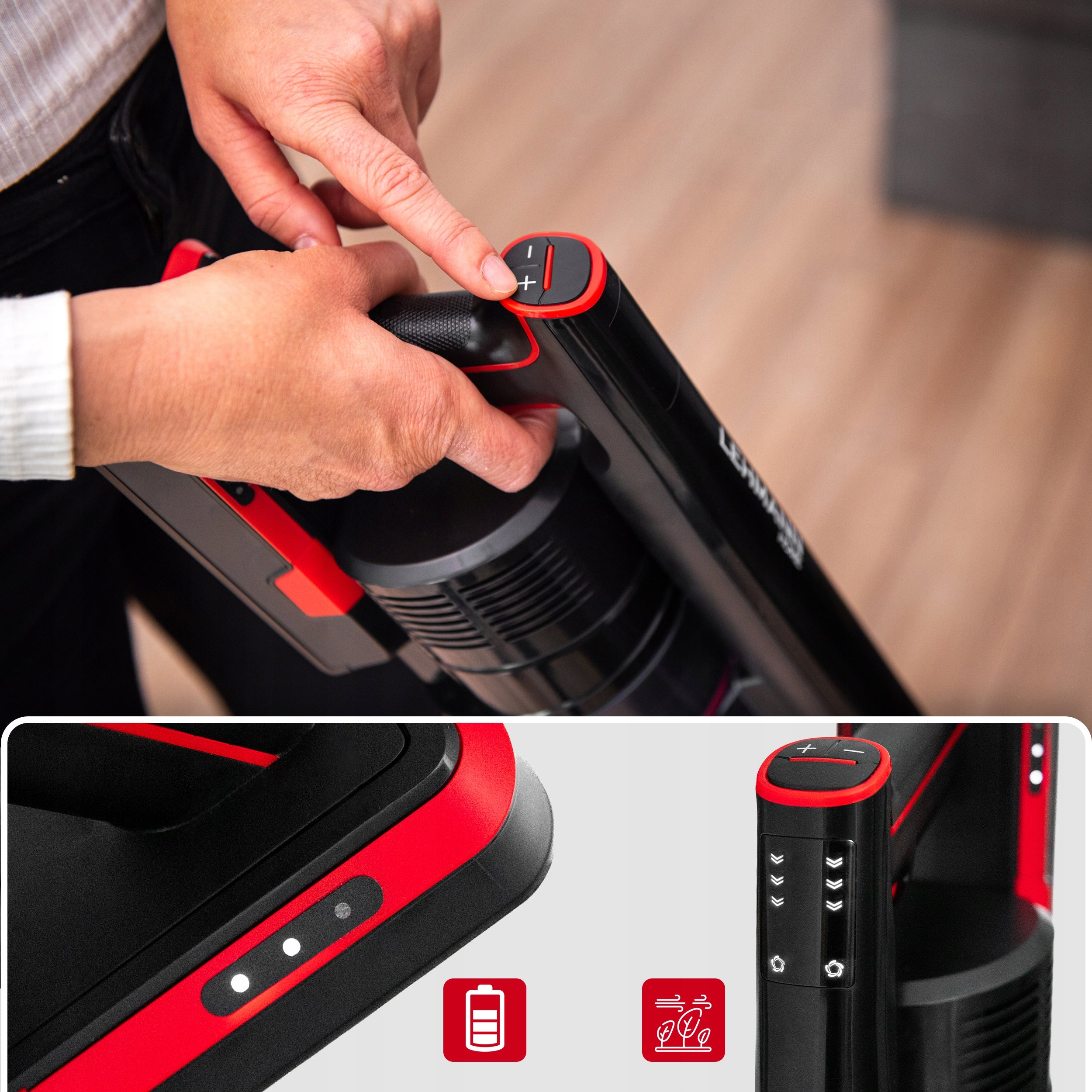 CORDLESS UPRIGHT CORDLESS VACUUM CLEANER POWERFUL 450W MANUAL LEHMANN Brand Lehmann