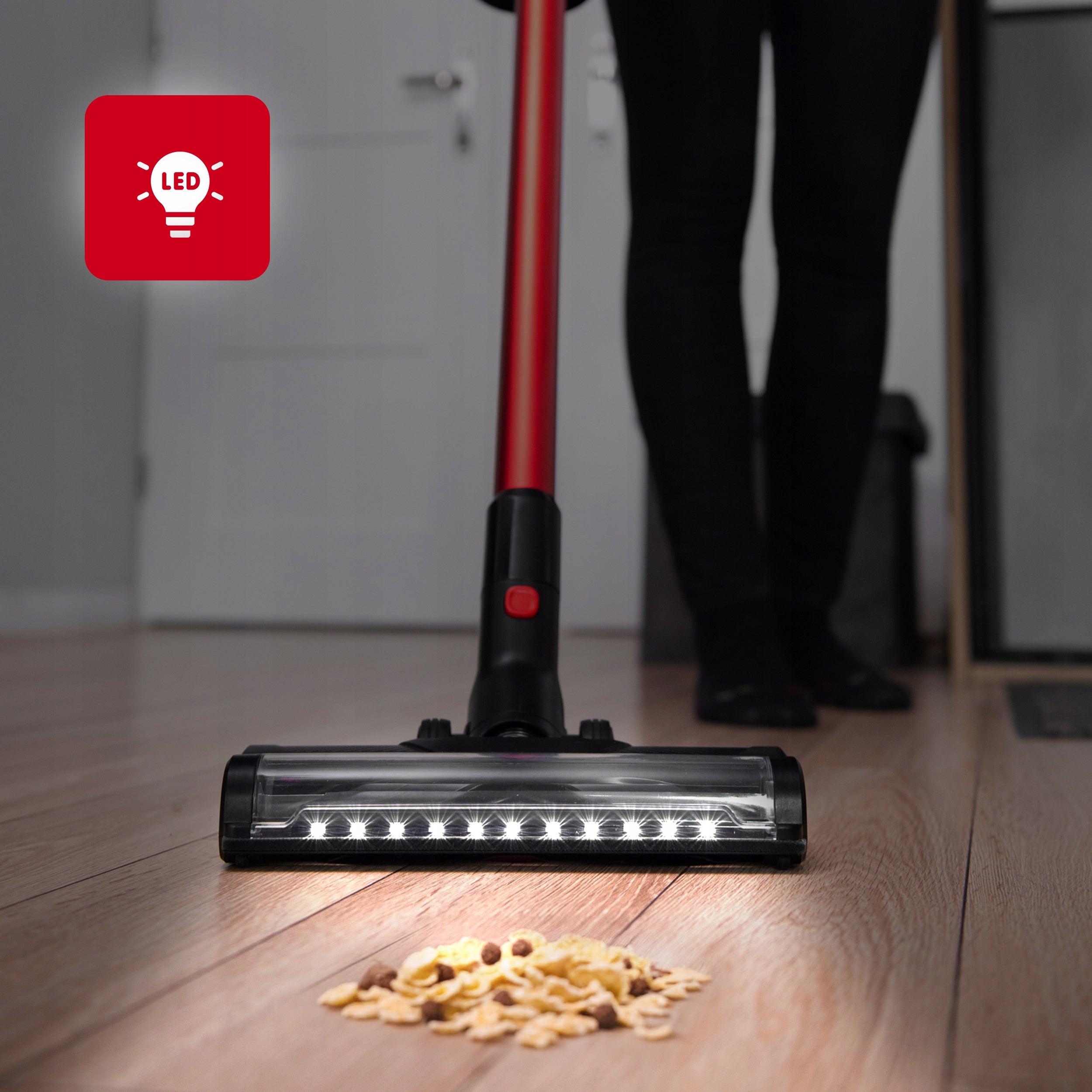 CORDLESS UPRIGHT CORDLESS VACUUM CLEANER POWERFUL 450W MANUAL LEHMANN Power supply rechargeable battery