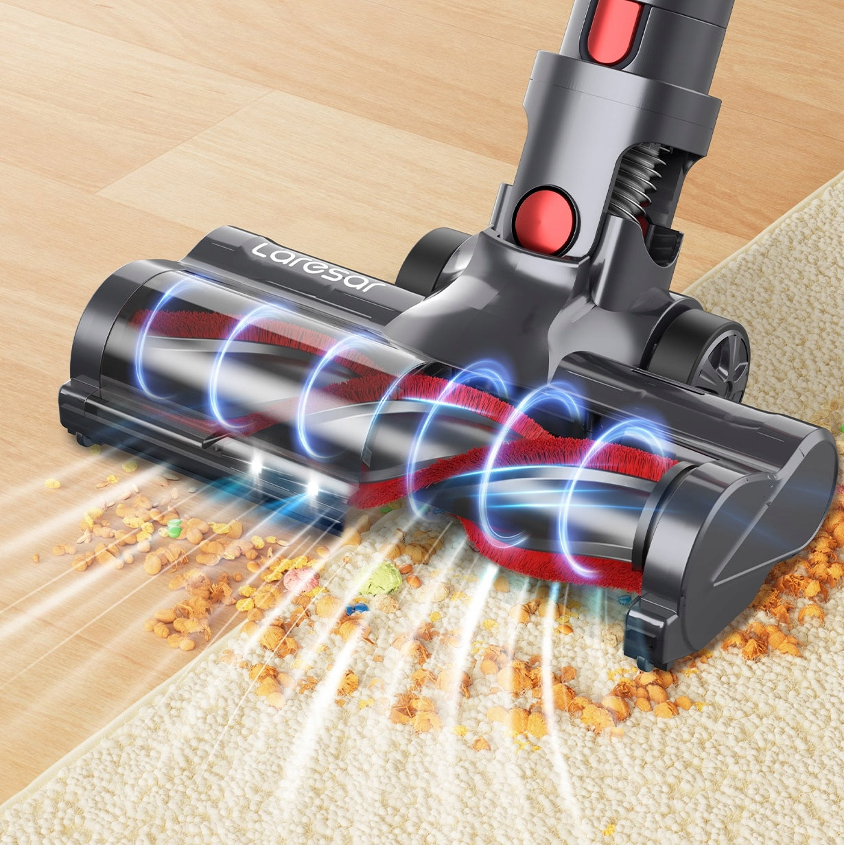 CORDLESS UPRIGHT VACUUM CLEANER LARESAR ELITE V8 48Kpa 500W POWERFUL HEPA Manufacturer code odkurzacz bezprzewodowy pionowy ręczny