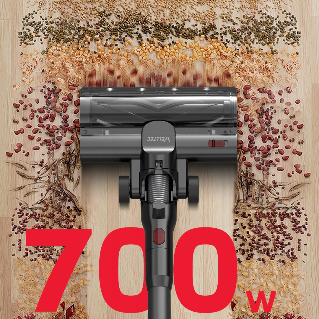 CORDLESS UPRIGHT VACUUM CLEANER WELLTEC GT360 PRO | 2 BATTERIES Packaging status original