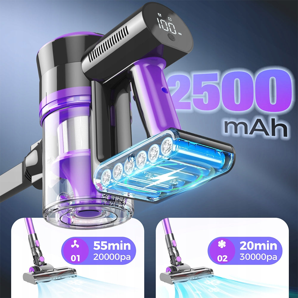 CORDLESS VACUUM CLEANER BRUSHLESS MOTOR SILENT PET CLEANING Dust container volume 1.1 l
