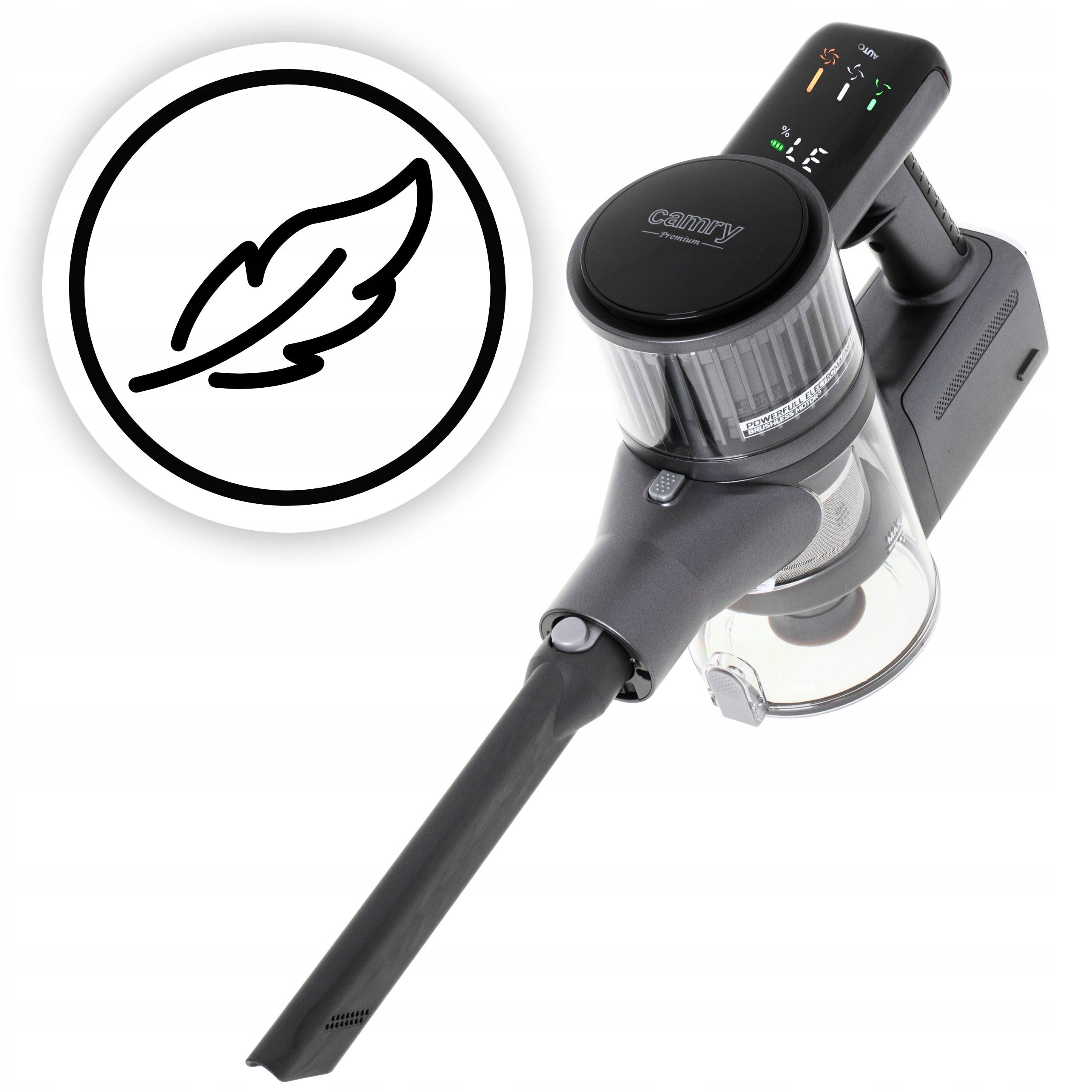 CORDLESS VACUUM CLEANER CORDLESS POWERFUL HANDHELD 2 BATTERIES 120MIN Power supply rechargeable battery