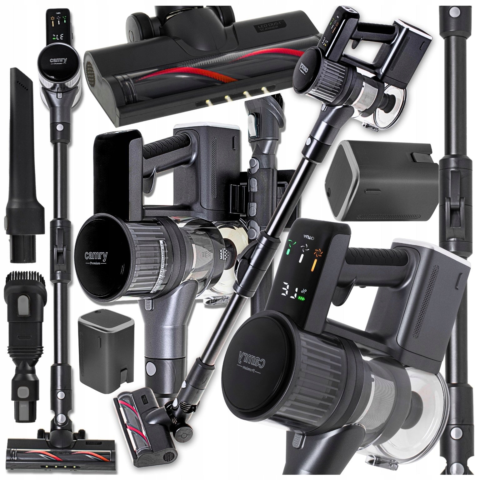 CORDLESS VACUUM CLEANER CORDLESS POWERFUL HANDHELD 2 BATTERIES 120MIN