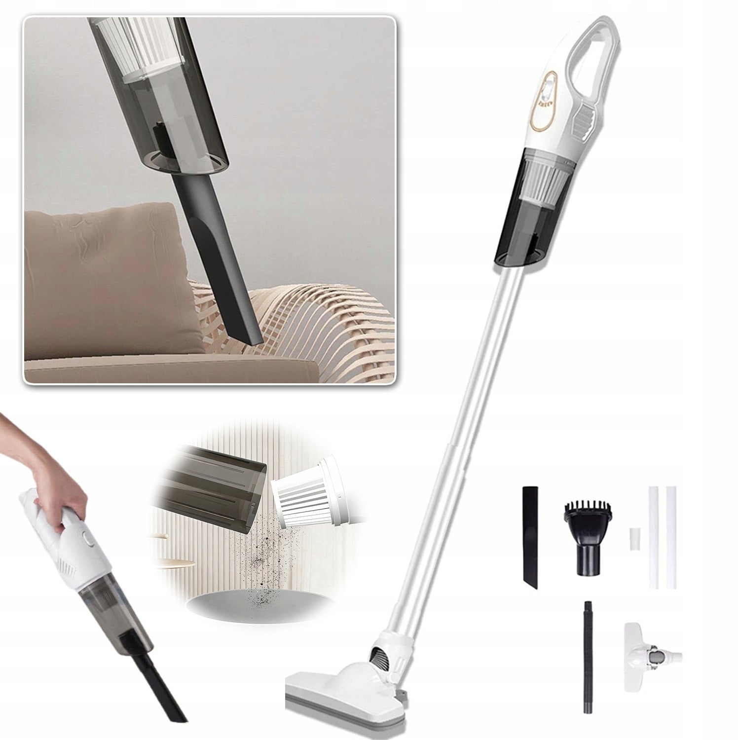 CORDLESS VACUUM CLEANER, LIGHTWEIGHT CORDLESS UPRIGHT VACUUM CLEANER