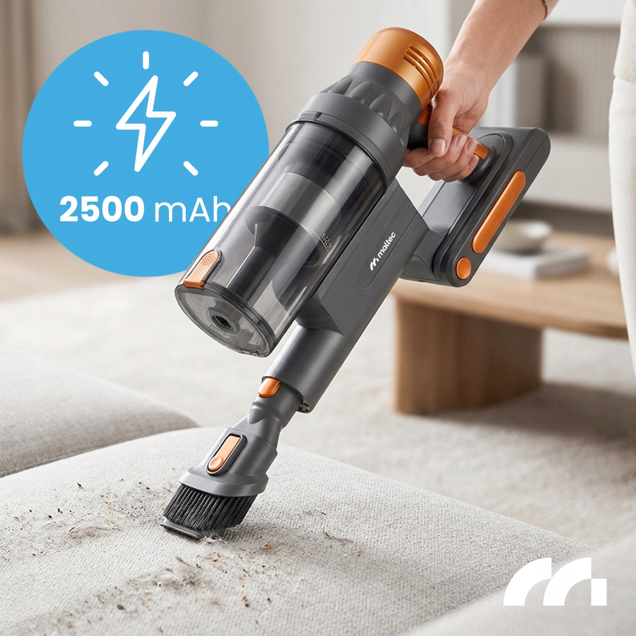 CORDLESS VACUUM CLEANER UPRIGHT BAGLESS LED ELECTROBRUSH 3IN1 500W Model Odkurzacz Bezprzewodowy MalTec PRO4000