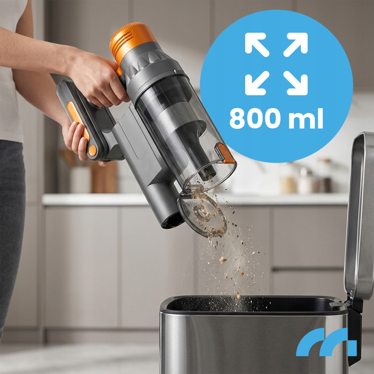 CORDLESS VACUUM CLEANER UPRIGHT BAGLESS LED ELECTROBRUSH 3IN1 500W Power supply rechargeable battery