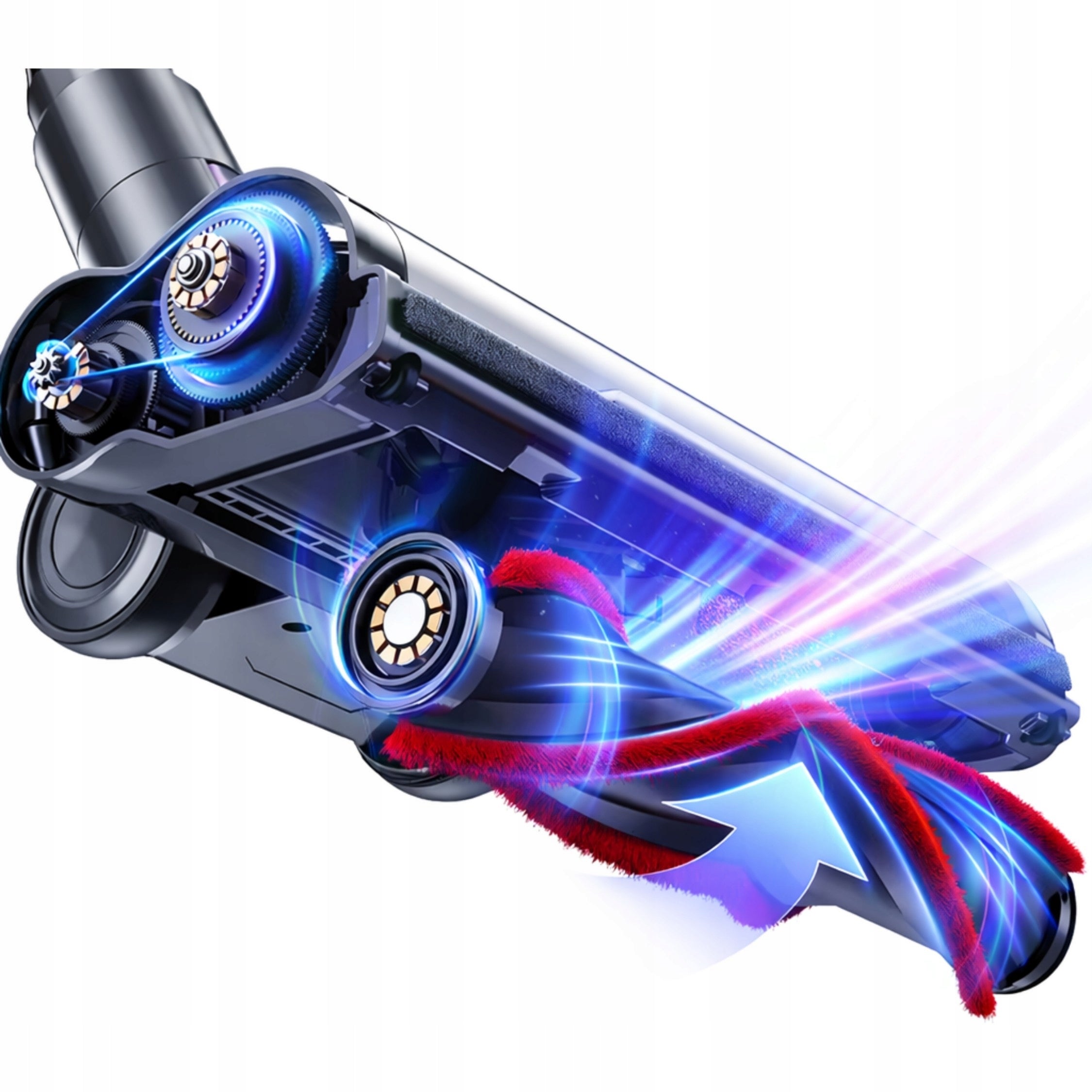 CORDLESS VACUUM CLEANER VERTICAL BAGLESS ELECTROBRUSH LED SET 9IN1 Power supply rechargeable battery