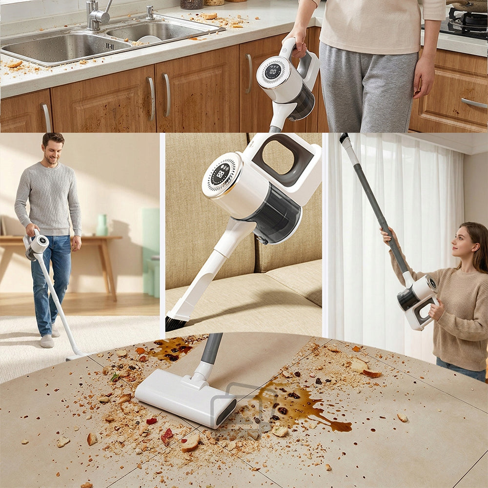 CORDLESS VACUUM CLEANER VERTICAL FLOOR CLEANING CORDLESS HANDHELD 2IN1 Dominant color silver/gray
