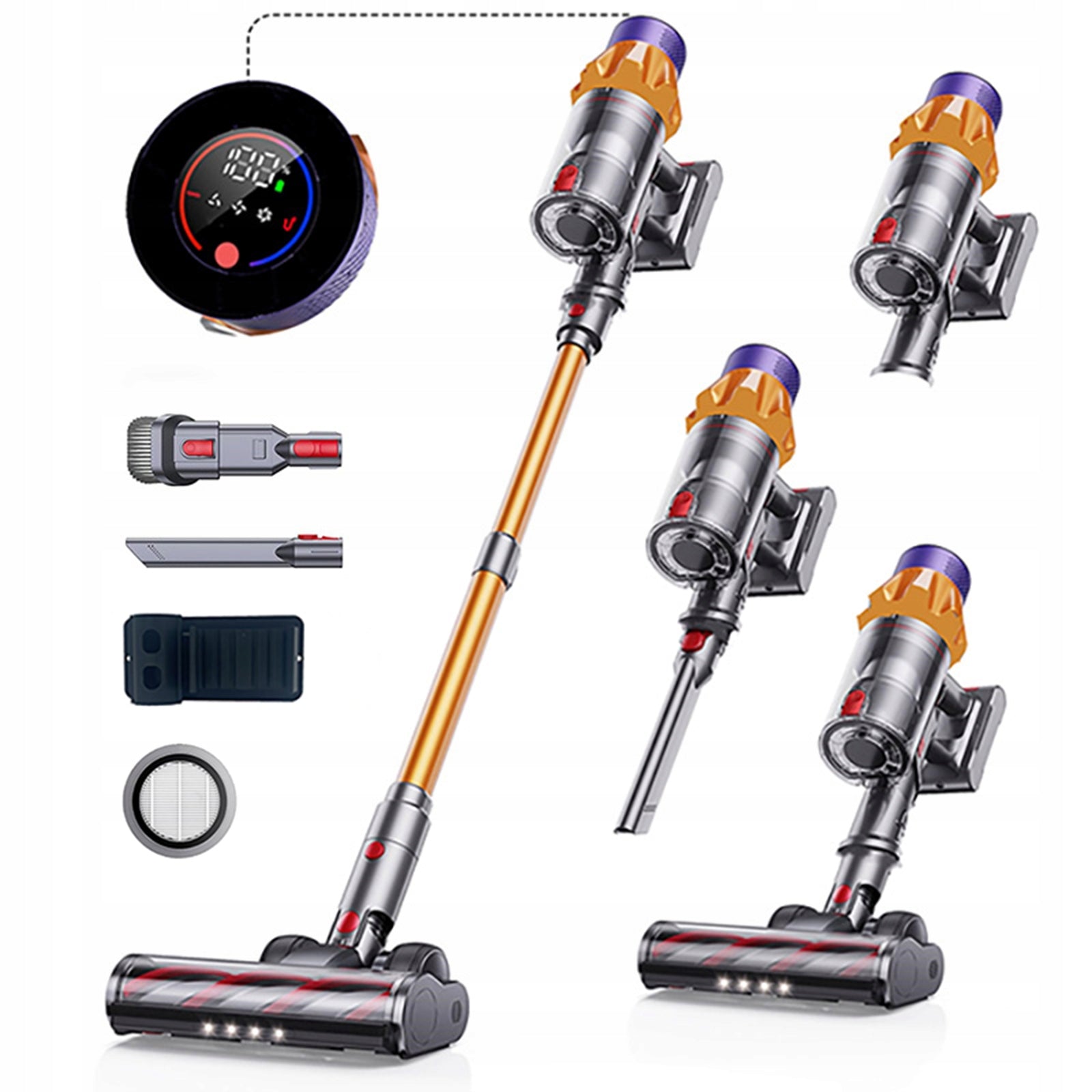 CORDLESS VACUUM CLEANER VERTICAL HANDHELD WIRELESS Blossom V18 50KPA 550w