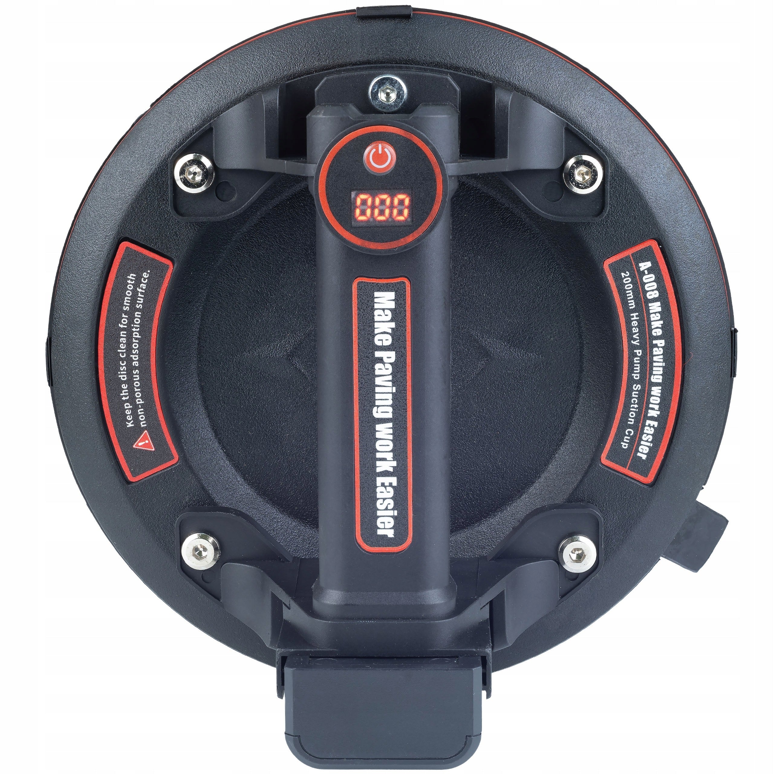 CORDLESS VACUUM SUCTION CUP WITH 200KG DISPLAY FOR TILES AND GLASS Packaging status original