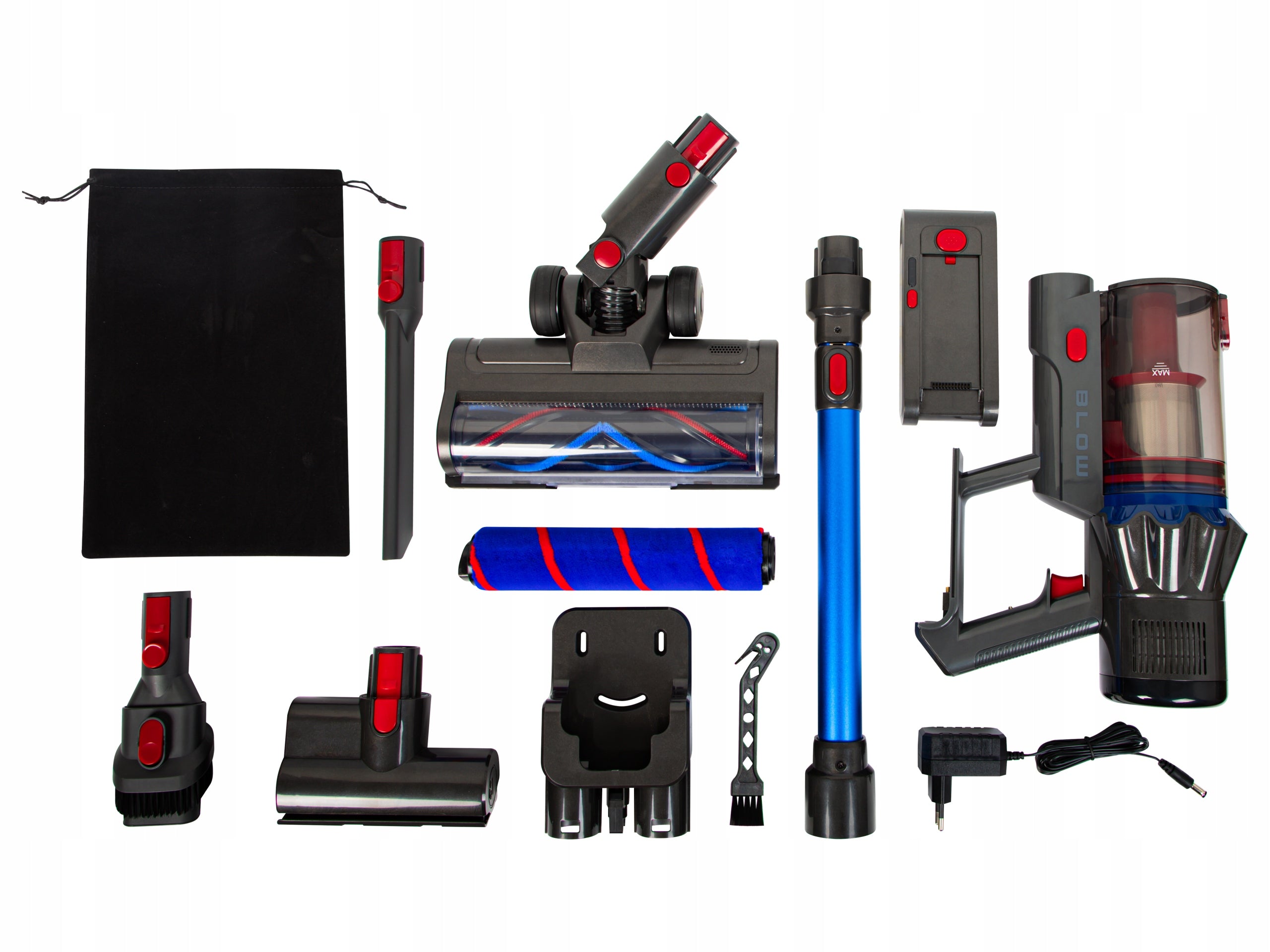 CORDLESS VERTICAL BAGLESS VACUUM CLEANER 450W HANDHELD HEPA LED CYCLONE Dust container volume 0.8 l