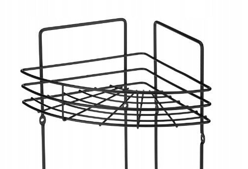 CORNER BATHROOM SHELF 2-TIER BLACK Manufacturer code 07027