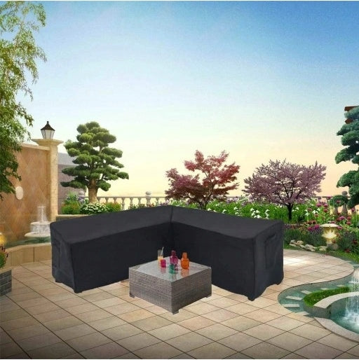 CORNER COVER GARDEN FURNITURE 270*270*90cm black Product height 90 cm