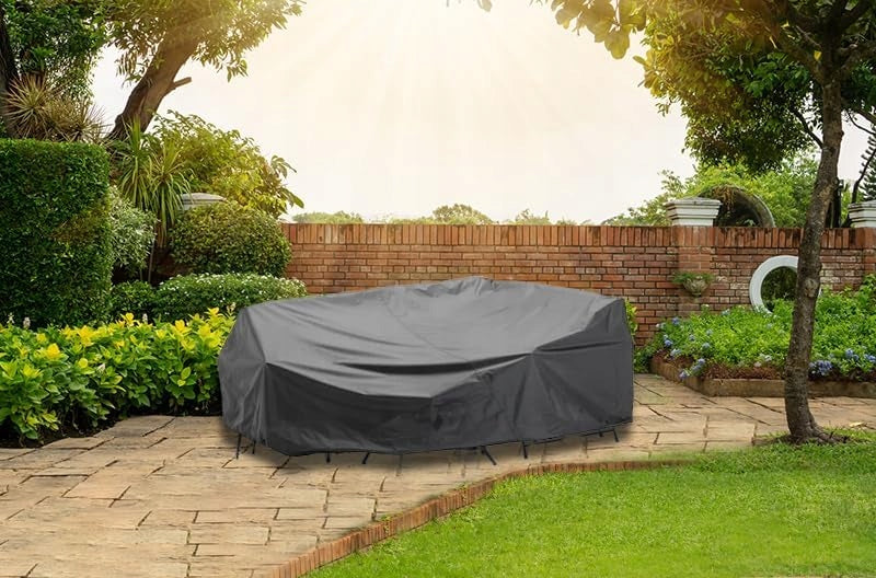 CORNER COVER GARDEN FURNITURE Waterproof Sofa Cover Grey 480*150*120 Kind for set