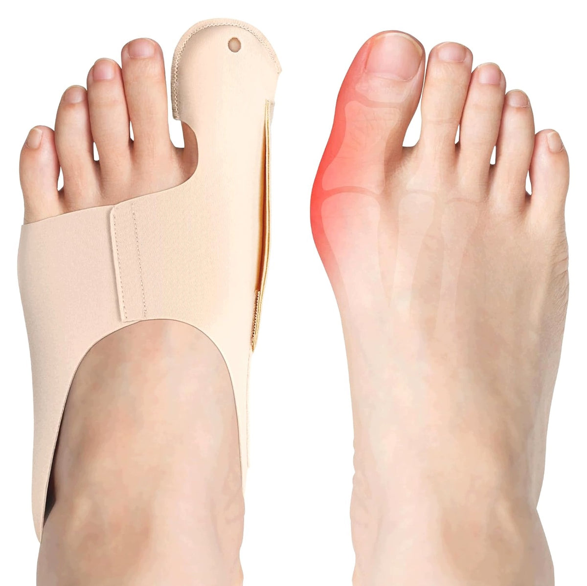 CORRECTIVE TOE BAND 2 PIECES SOFT BREATHABLE M FOOT SUPPORT