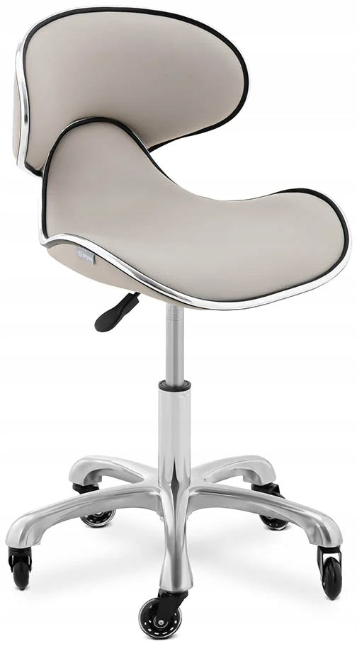 COSMETIC CHAIR Physa Bochum Grey with backrest 150 kg reg 68-80 cm