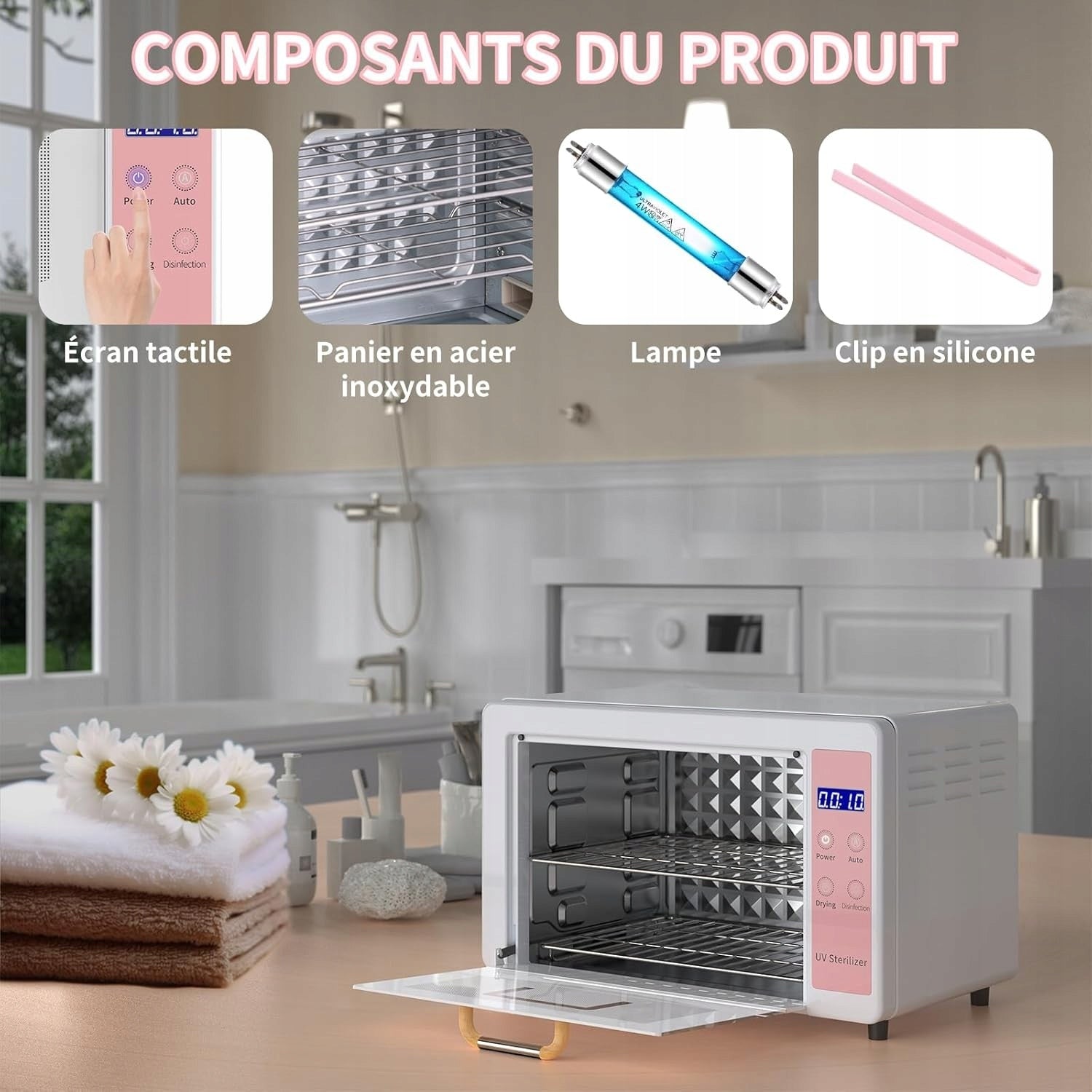 COSMETIC HOT AIR STERILIZER UV CAPACITY 10 L 60 – 75° Manufacturer code FL112201