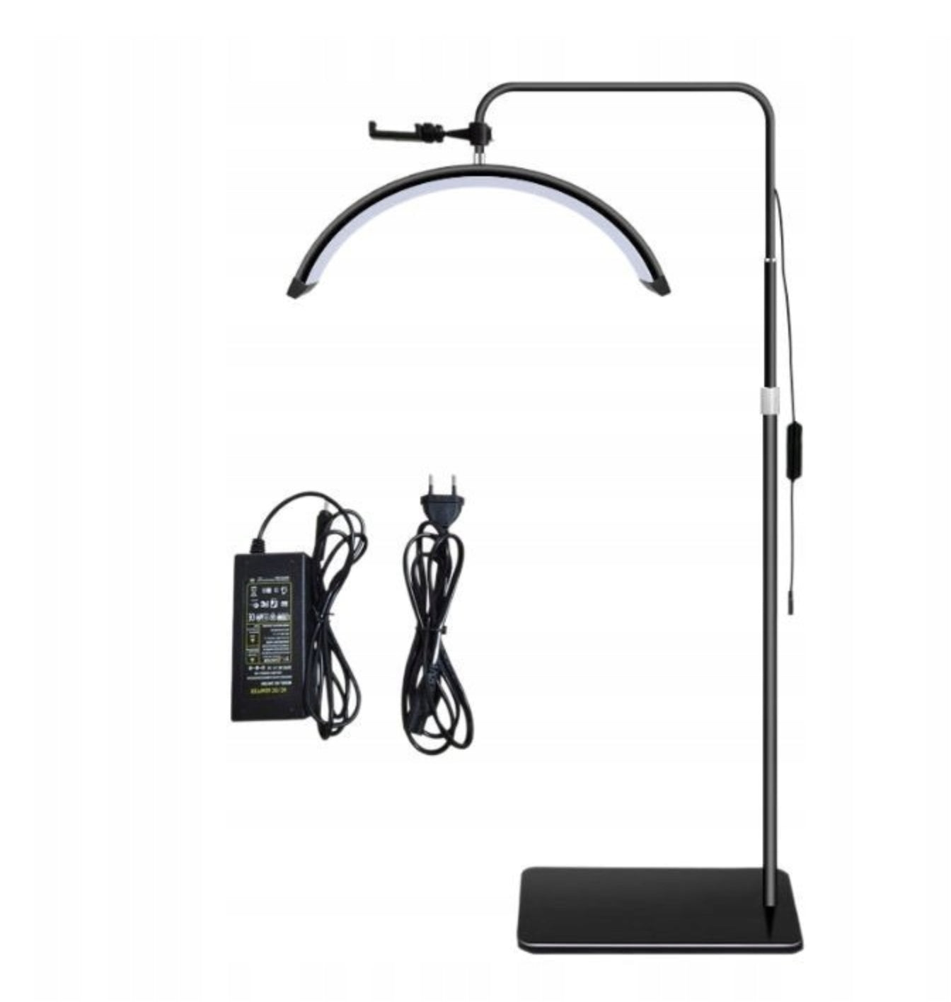 COSMETIC LAMP FOR EYELASH EXTENSION LED SHADOWLESS STANDING MOON Black