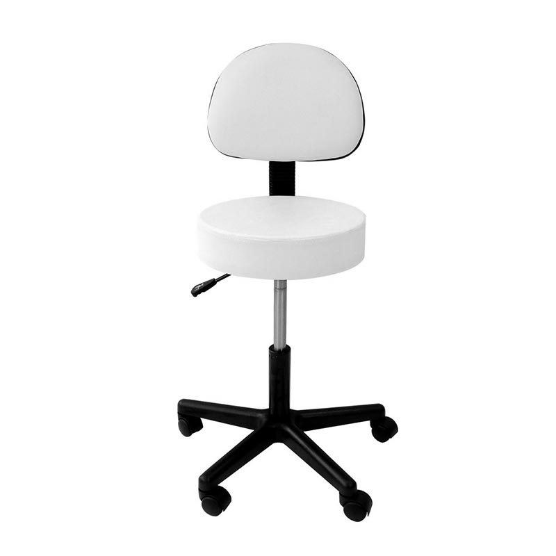 COSMETIC STOOL CHAIR BACKREST Upholstery color white