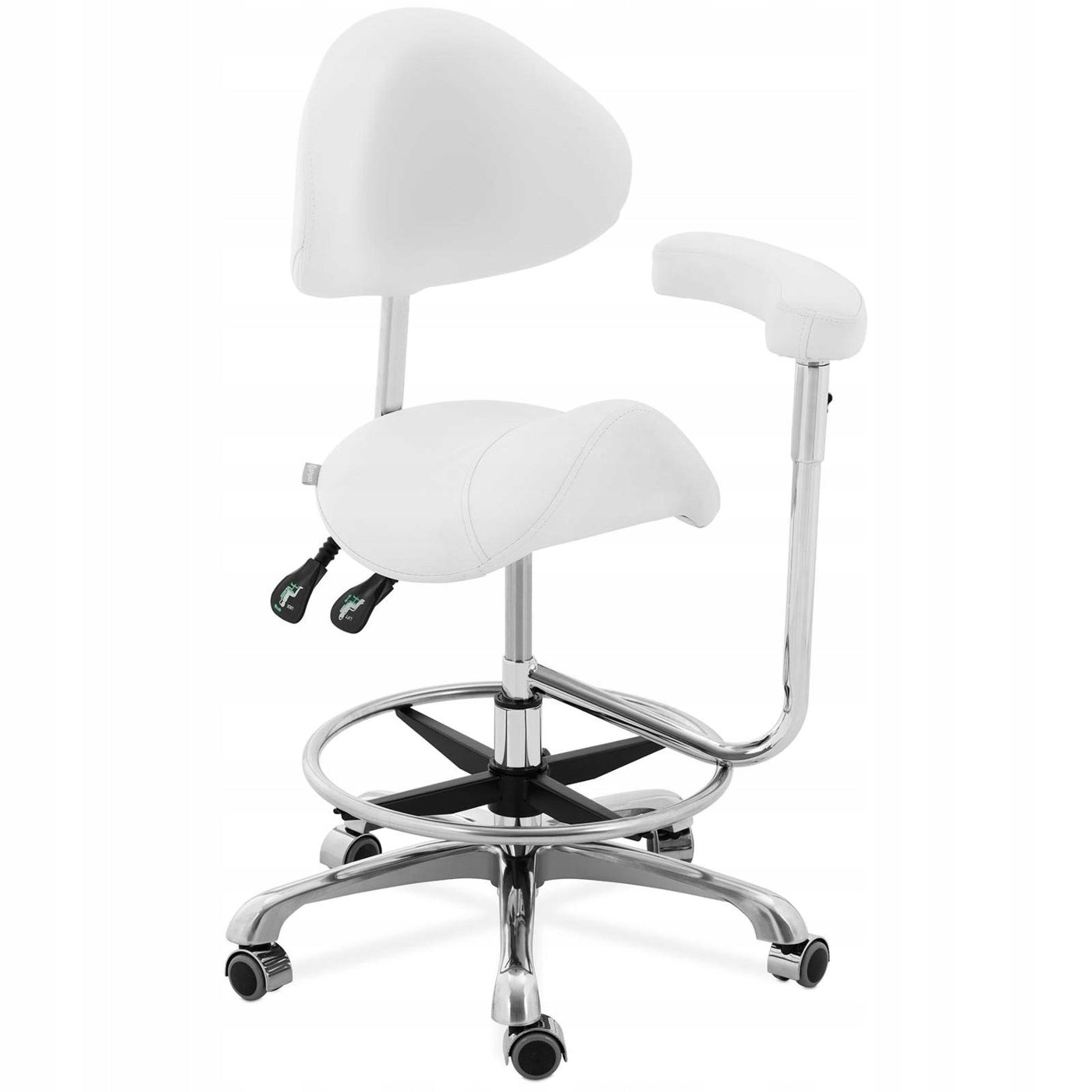 COSMETIC STOOL CHAIR WITH FOOTREST BACKREST