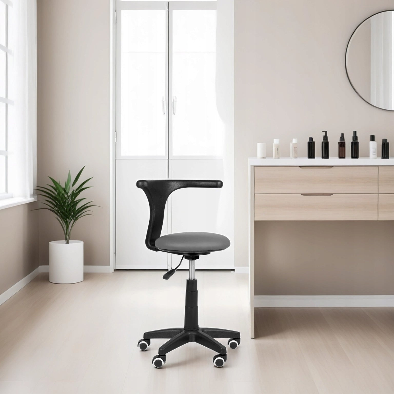 COSMETIC STOOL MEDICAL CHAIR ON WHEELS SWIVEL STOOL BACKREST EAN (GTIN) 5906667490329